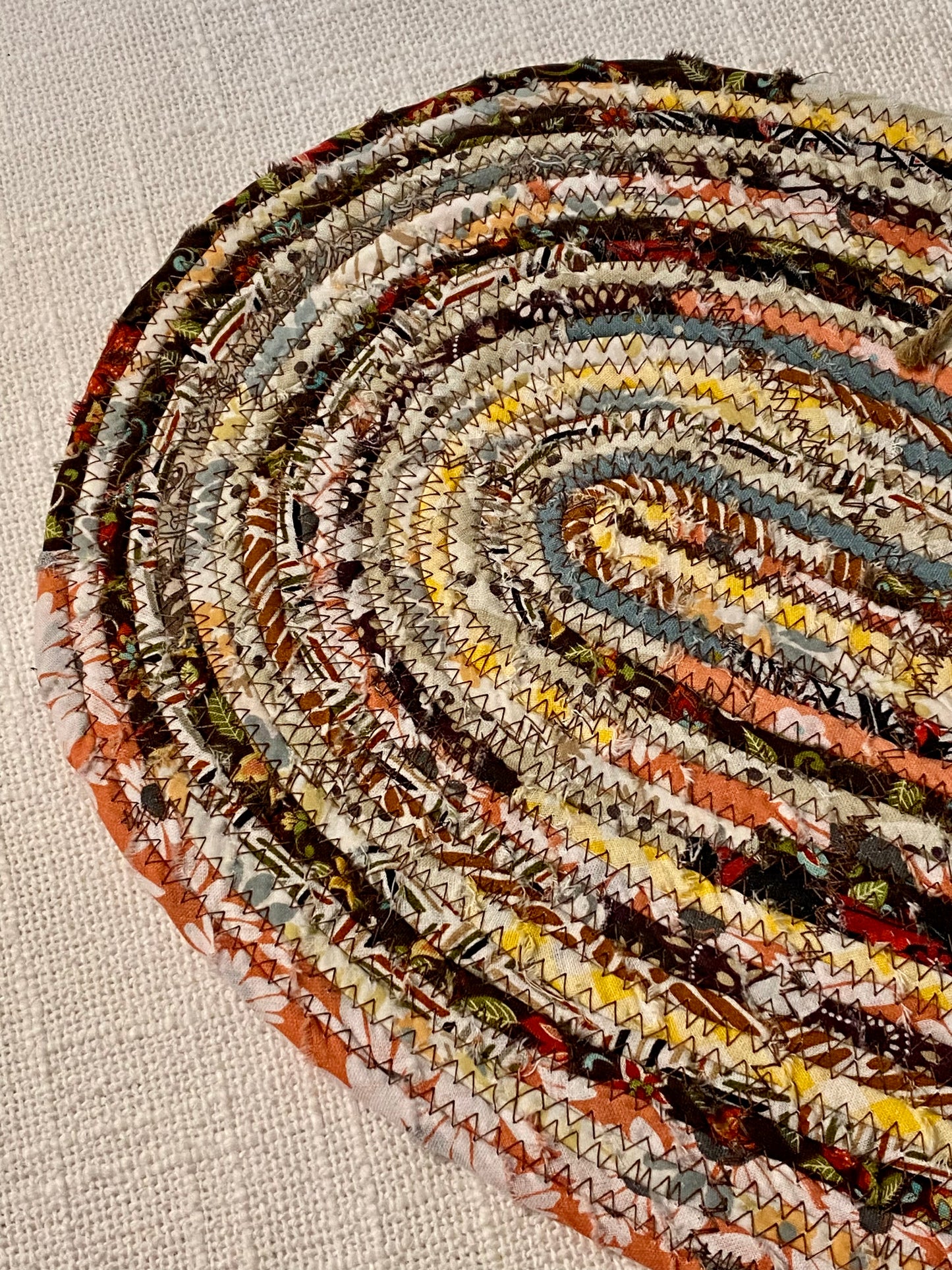 Fall- 10” x 15" Extra Large Oval Flat Trivet