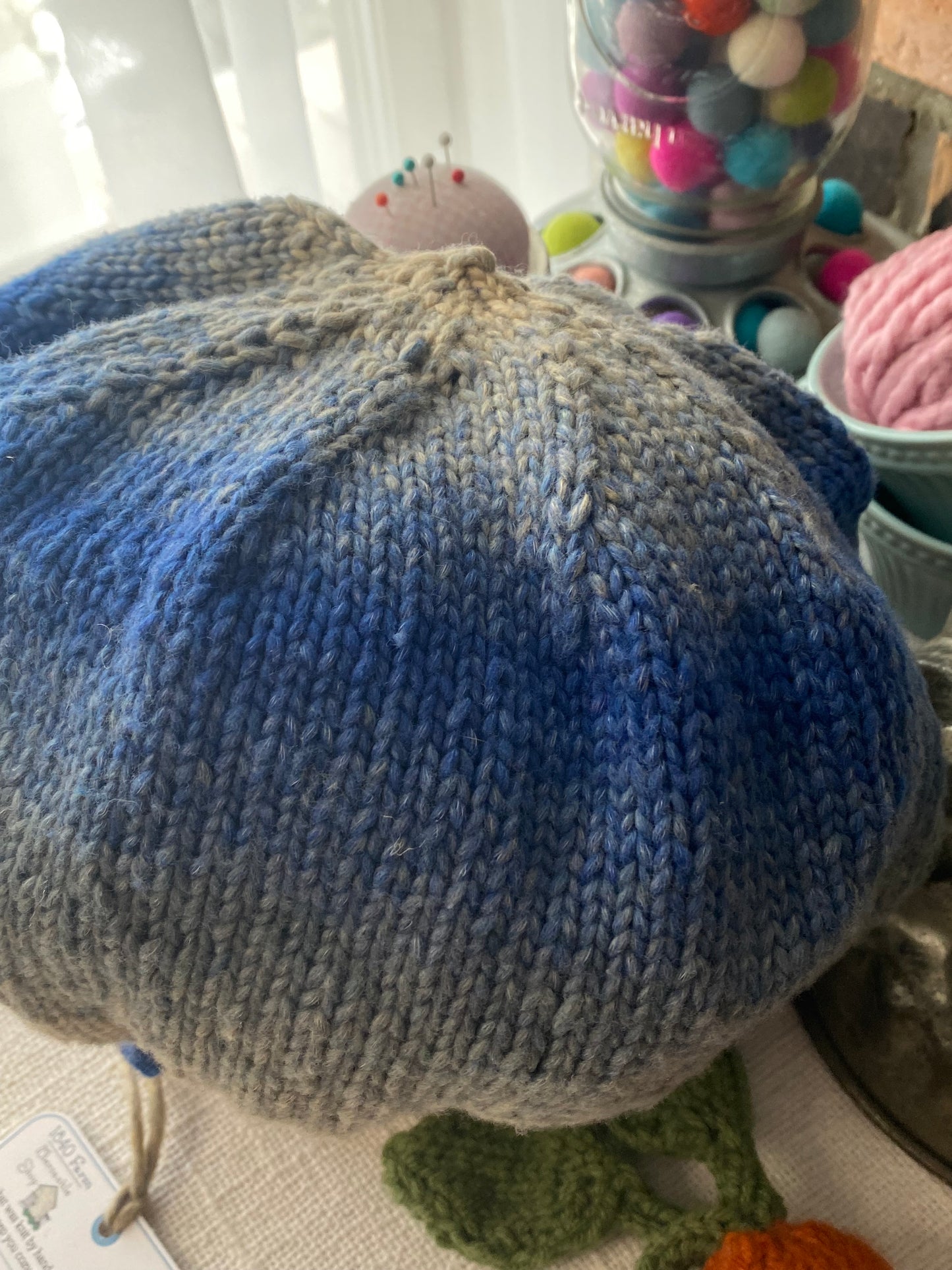 Ocean Waves Hat in Denim