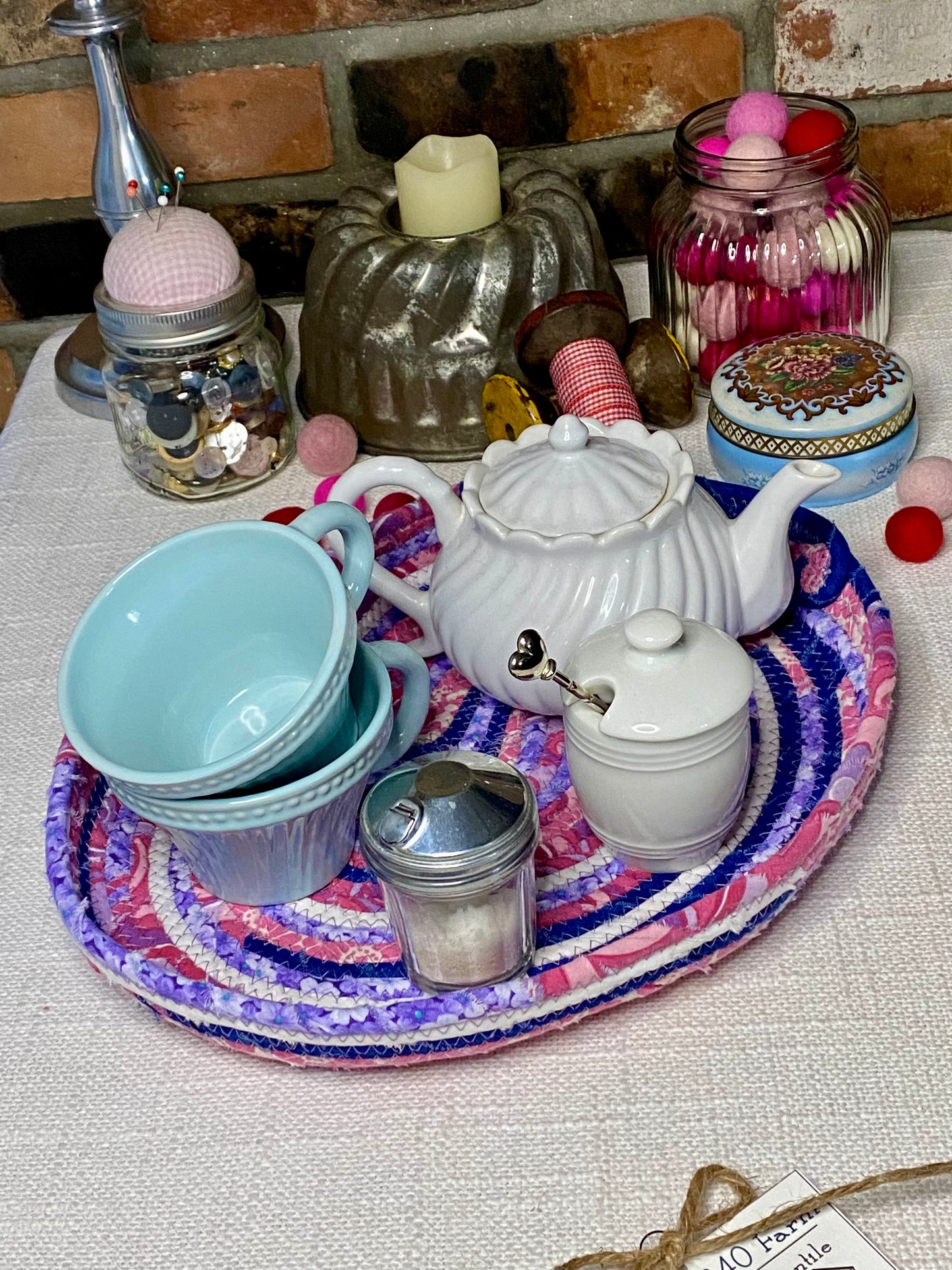 12” Heart Shaped Saucer Trivet