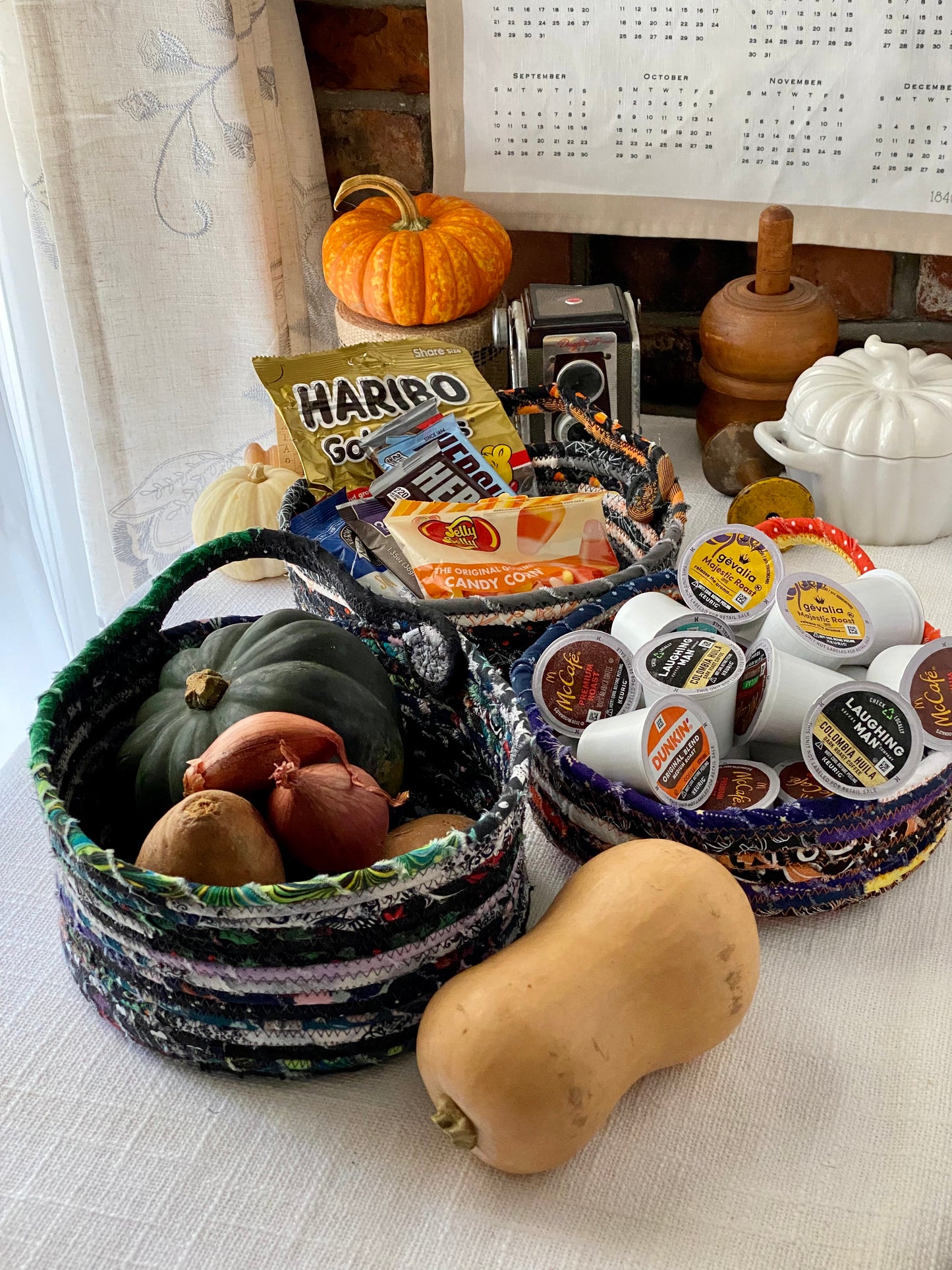 8” Shallow Gathering Basket #1958