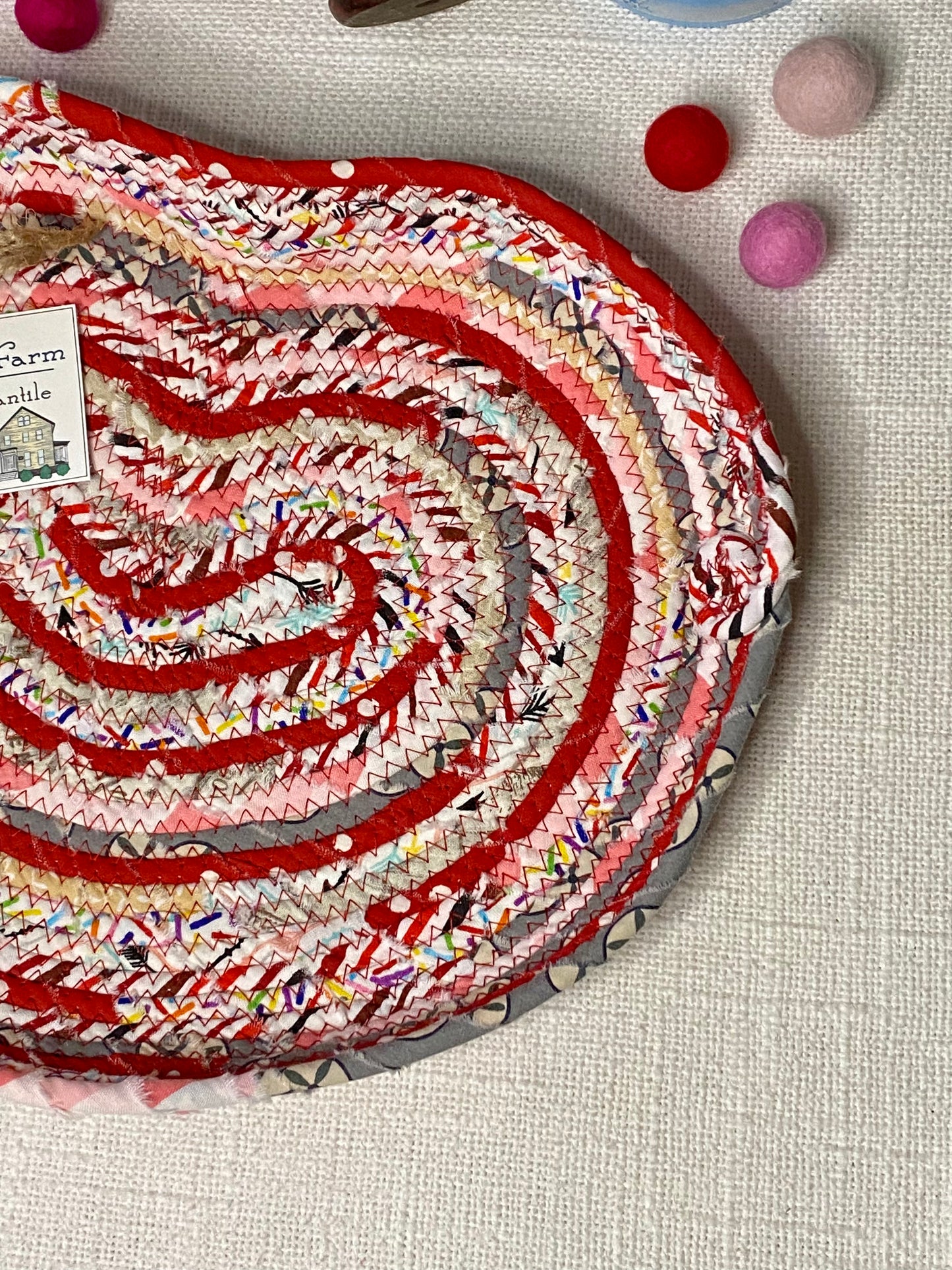 12” Heart Shaped Saucer Trivet