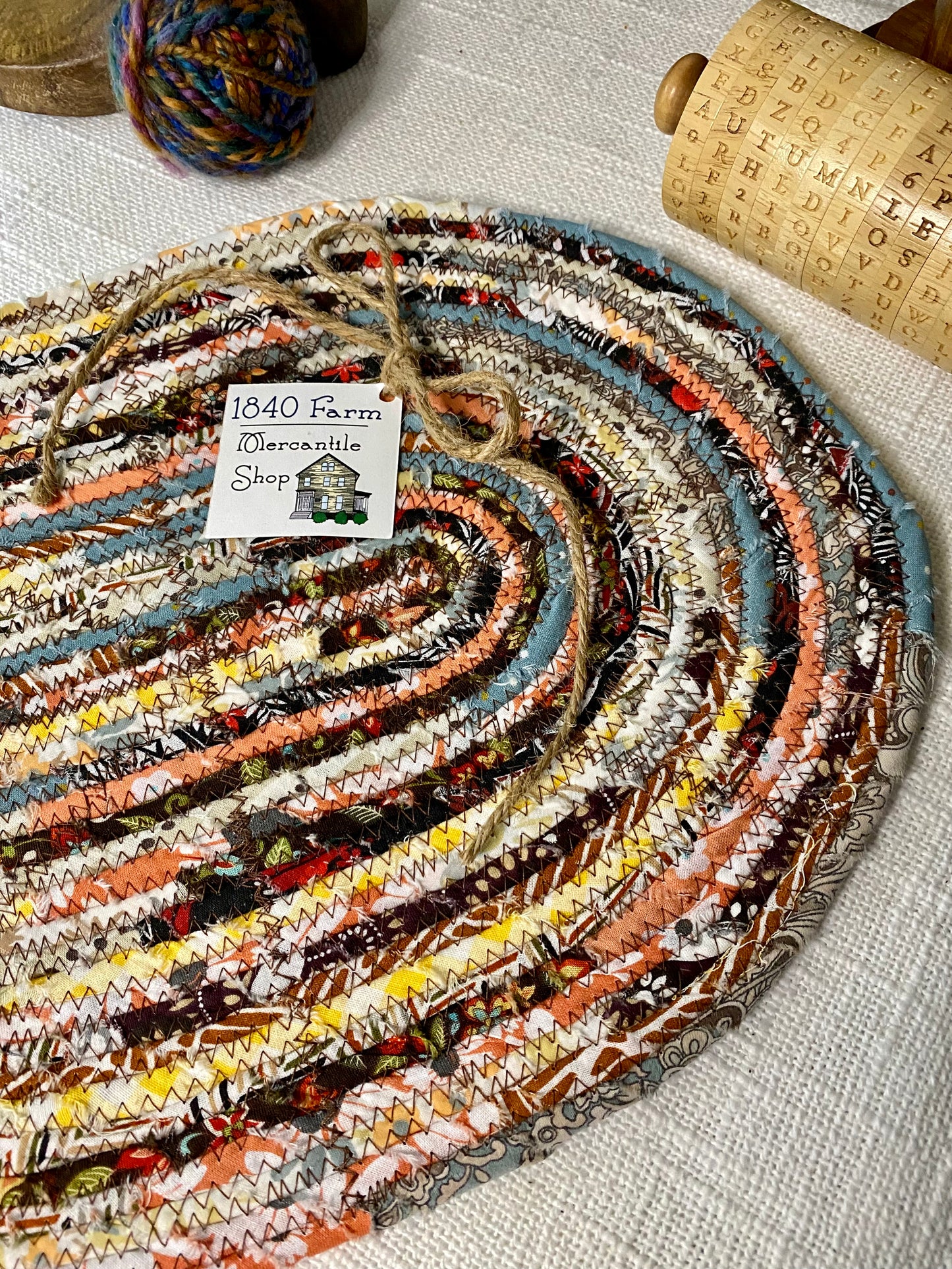 Fall- 10” x 15" Extra Large Oval Flat Trivet