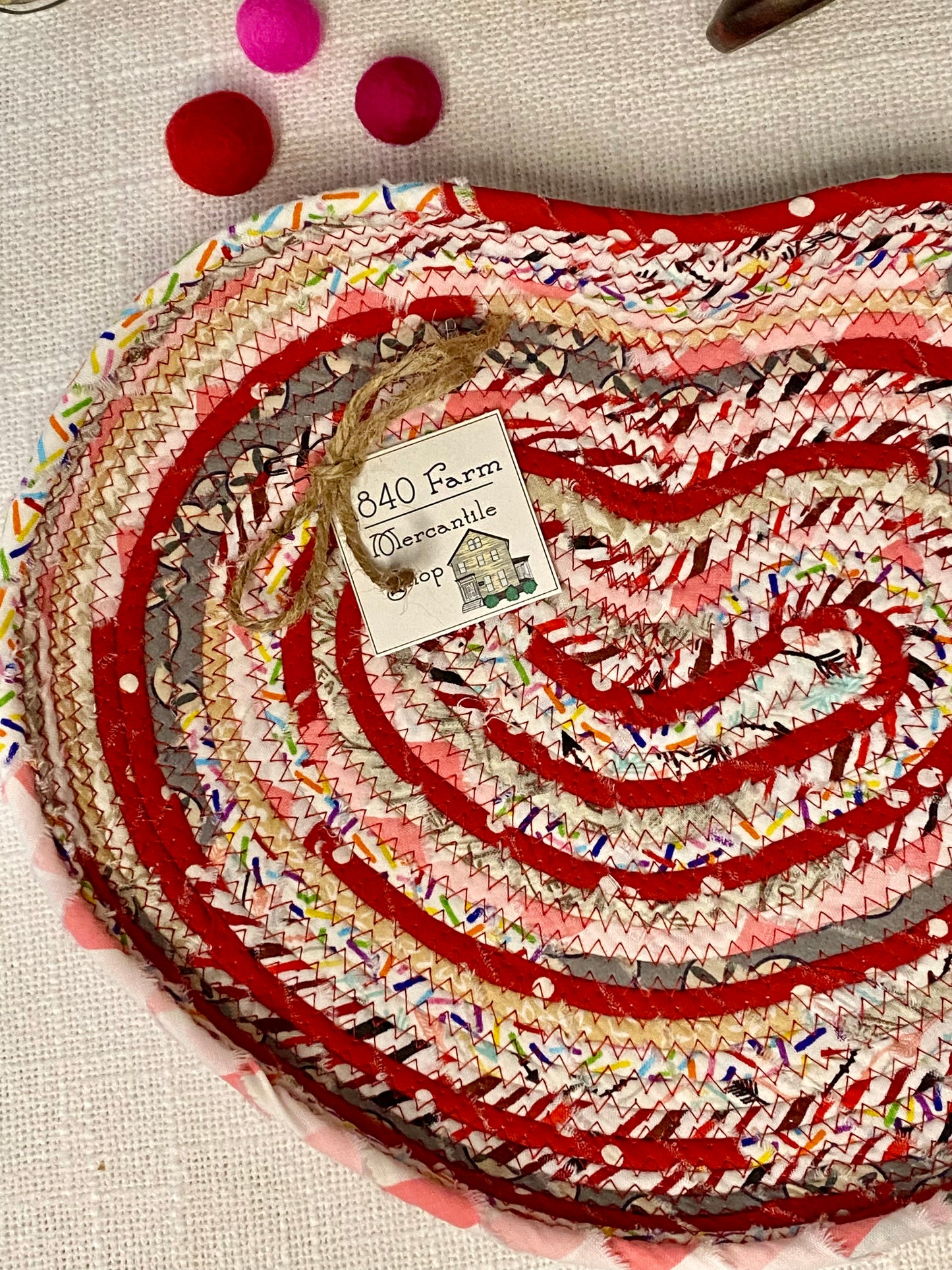 12” Heart Shaped Saucer Trivet