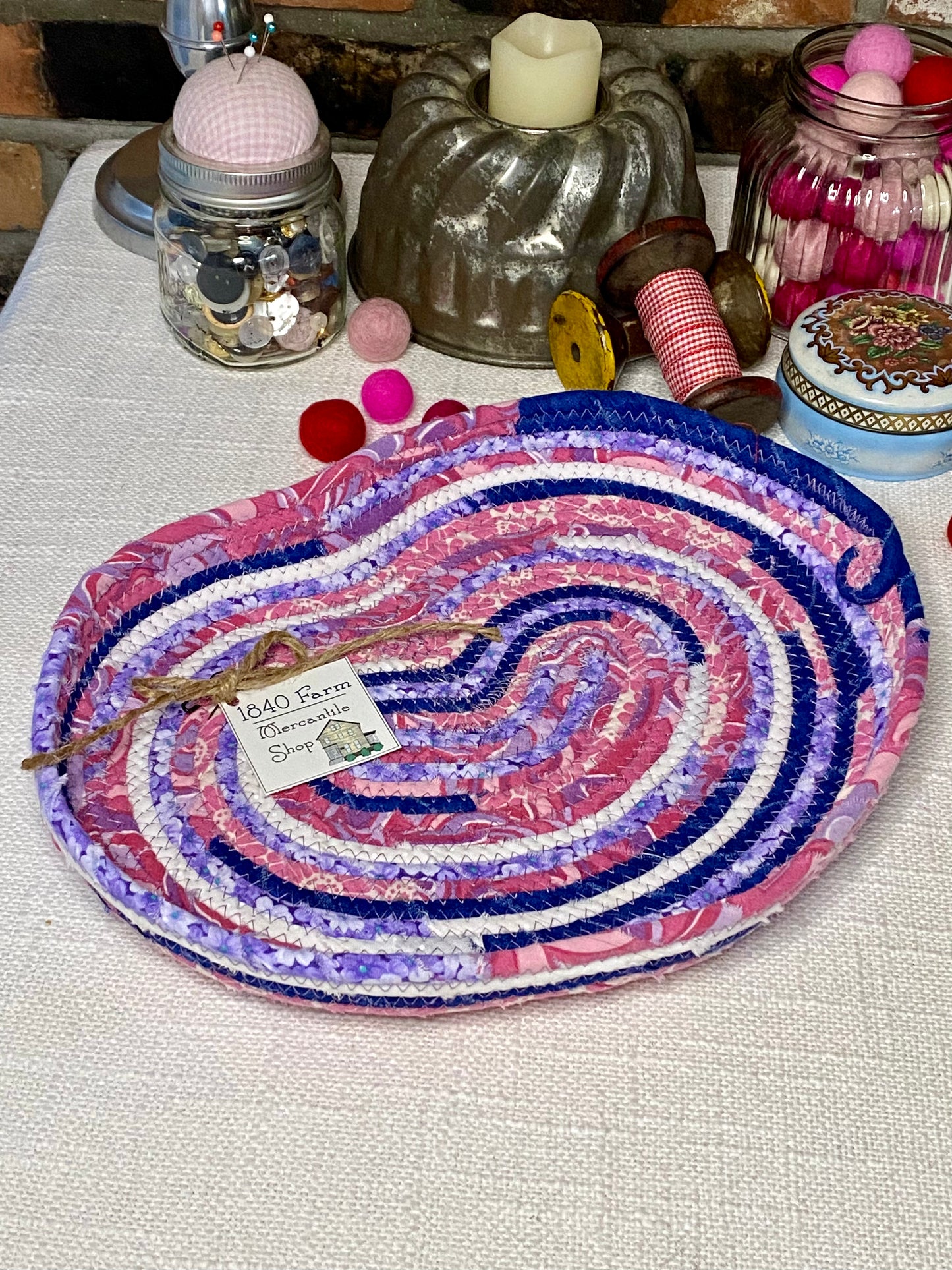 12” Heart Shaped Saucer Trivet