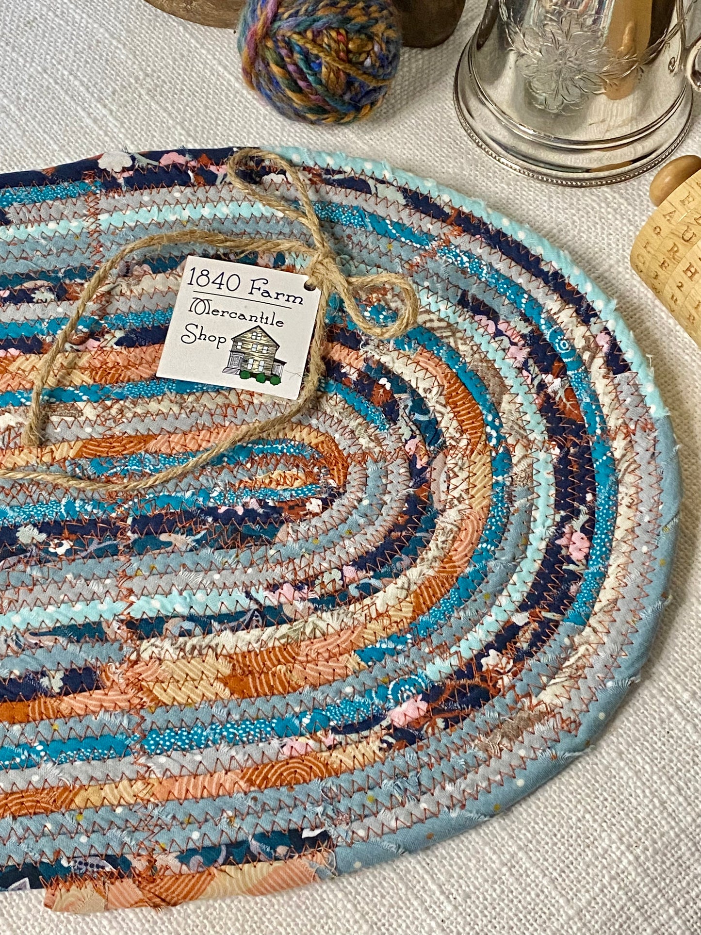 Fall- 10” x 15" Extra Large Oval Flat Trivet