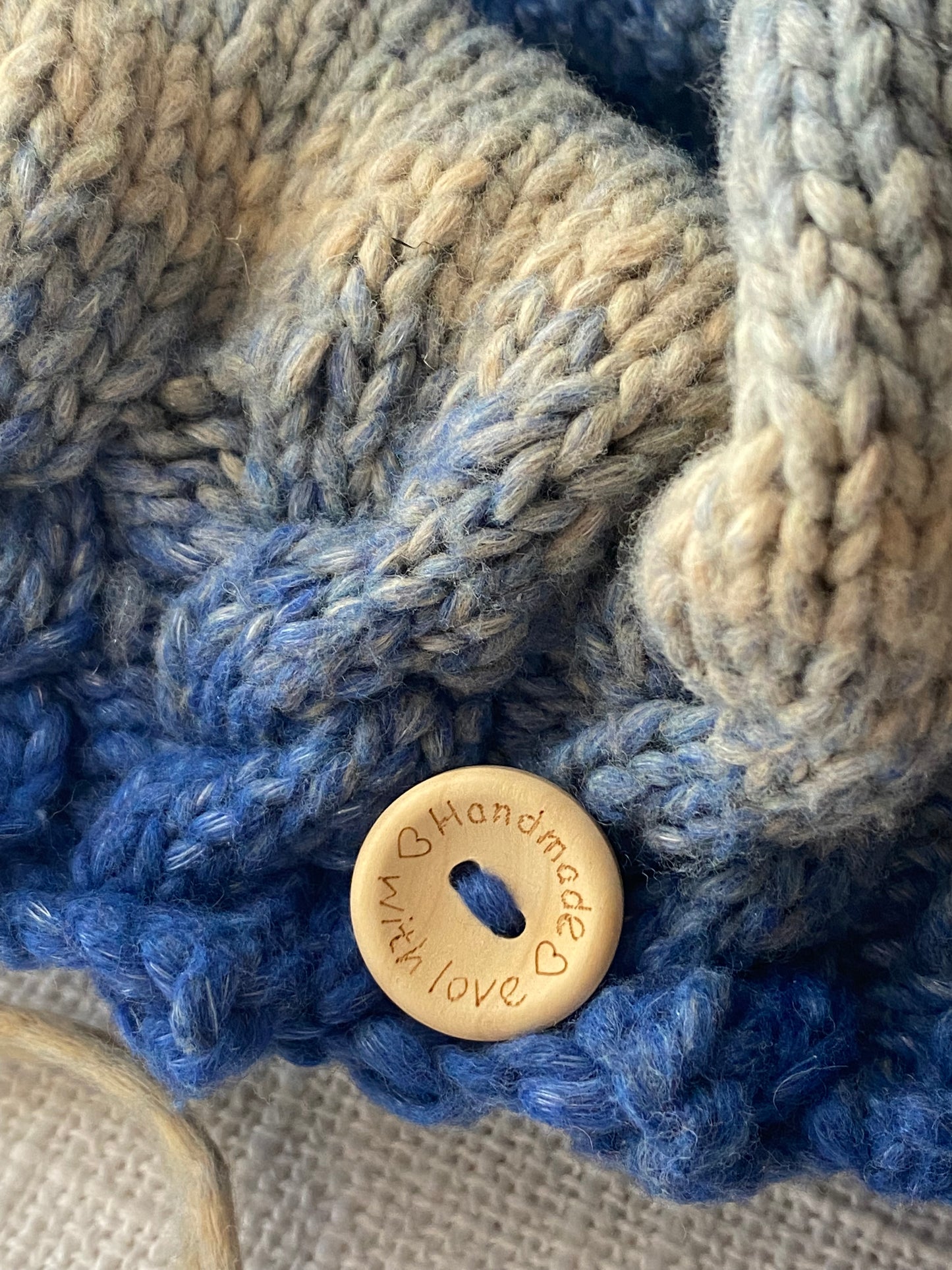 Ocean Waves Hat in Denim