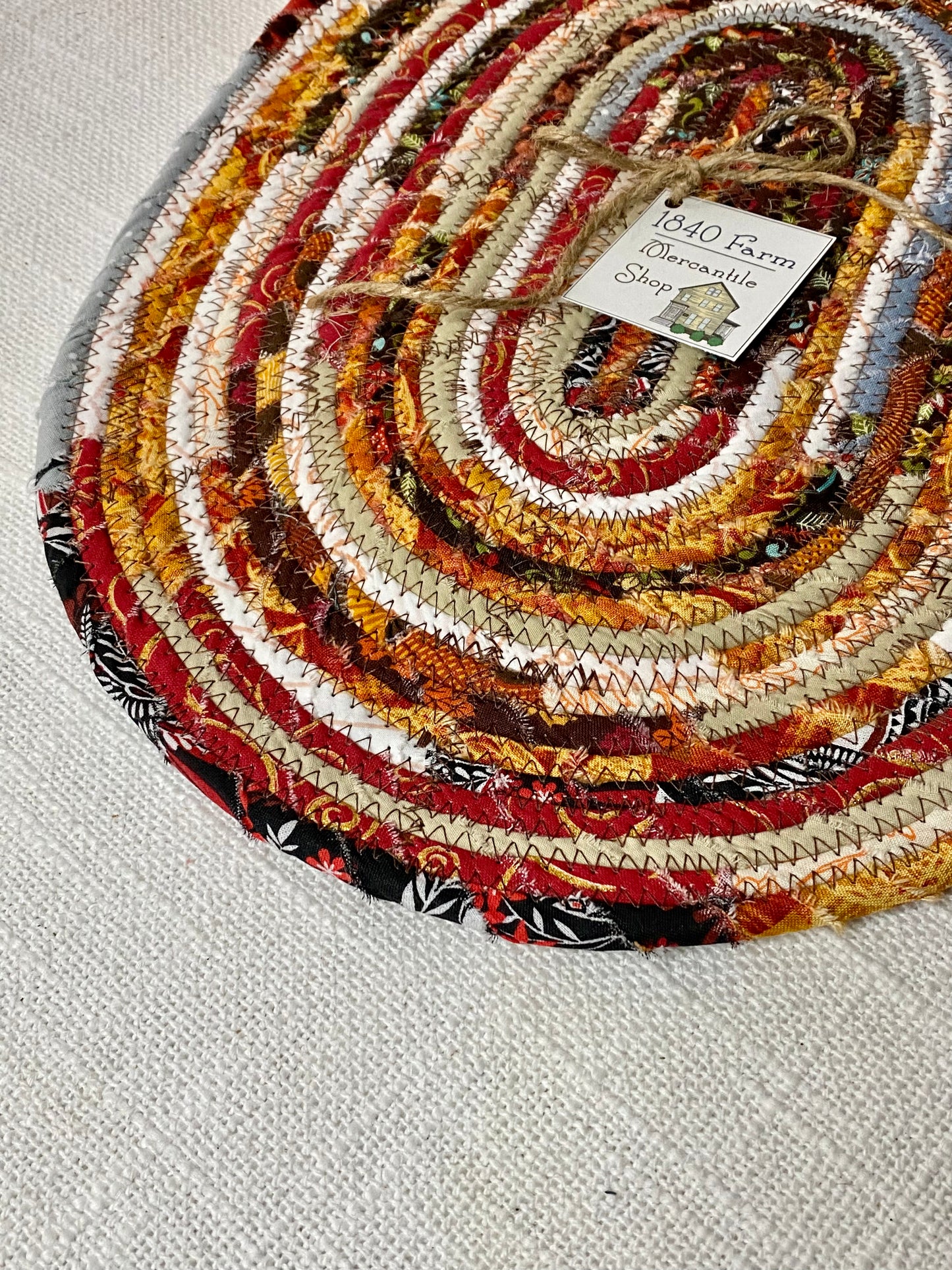 Fall - 11” x 15" Extra Large Oval Flat Trivet