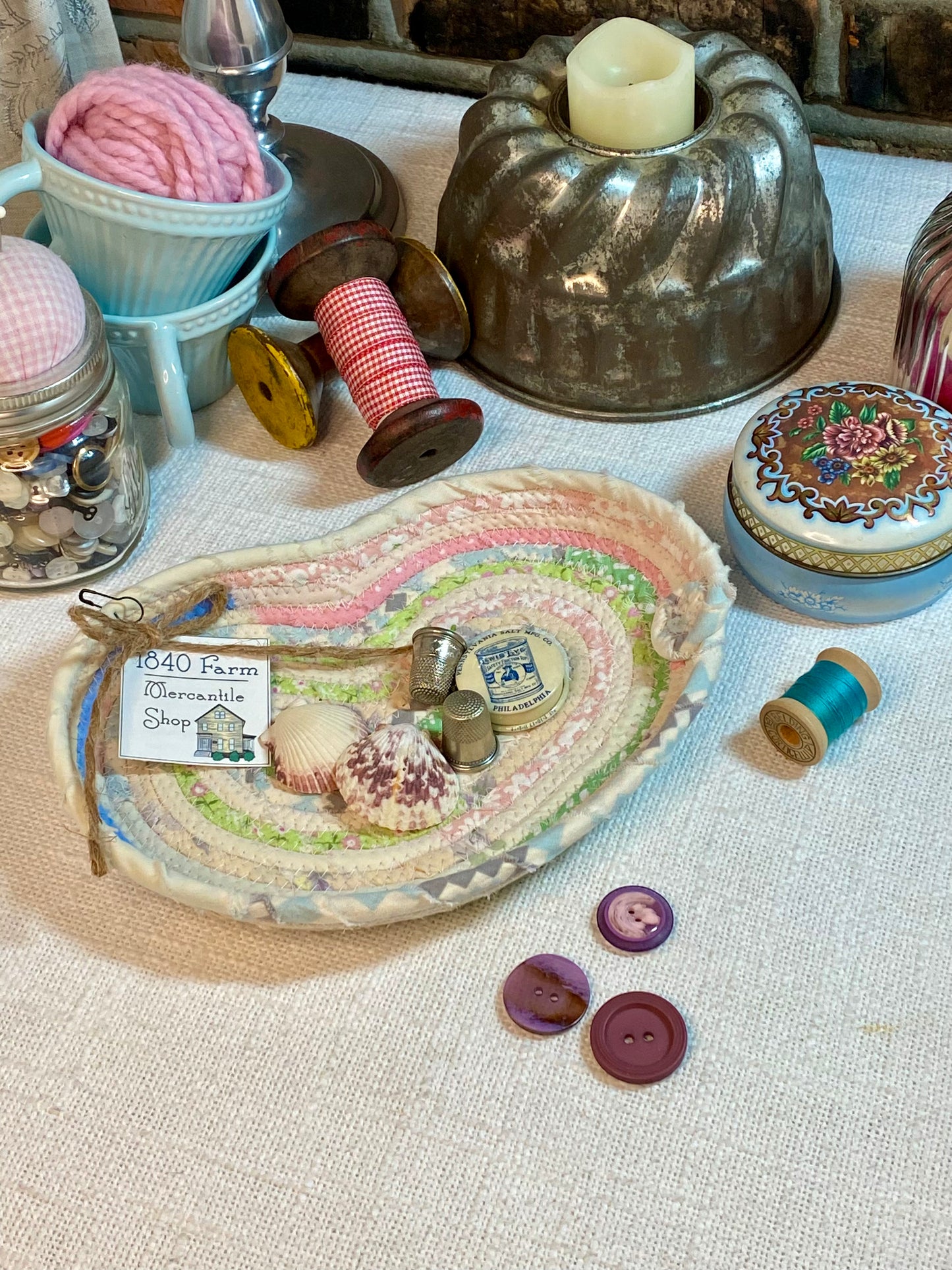 8” Heart Shaped Saucer Trivet