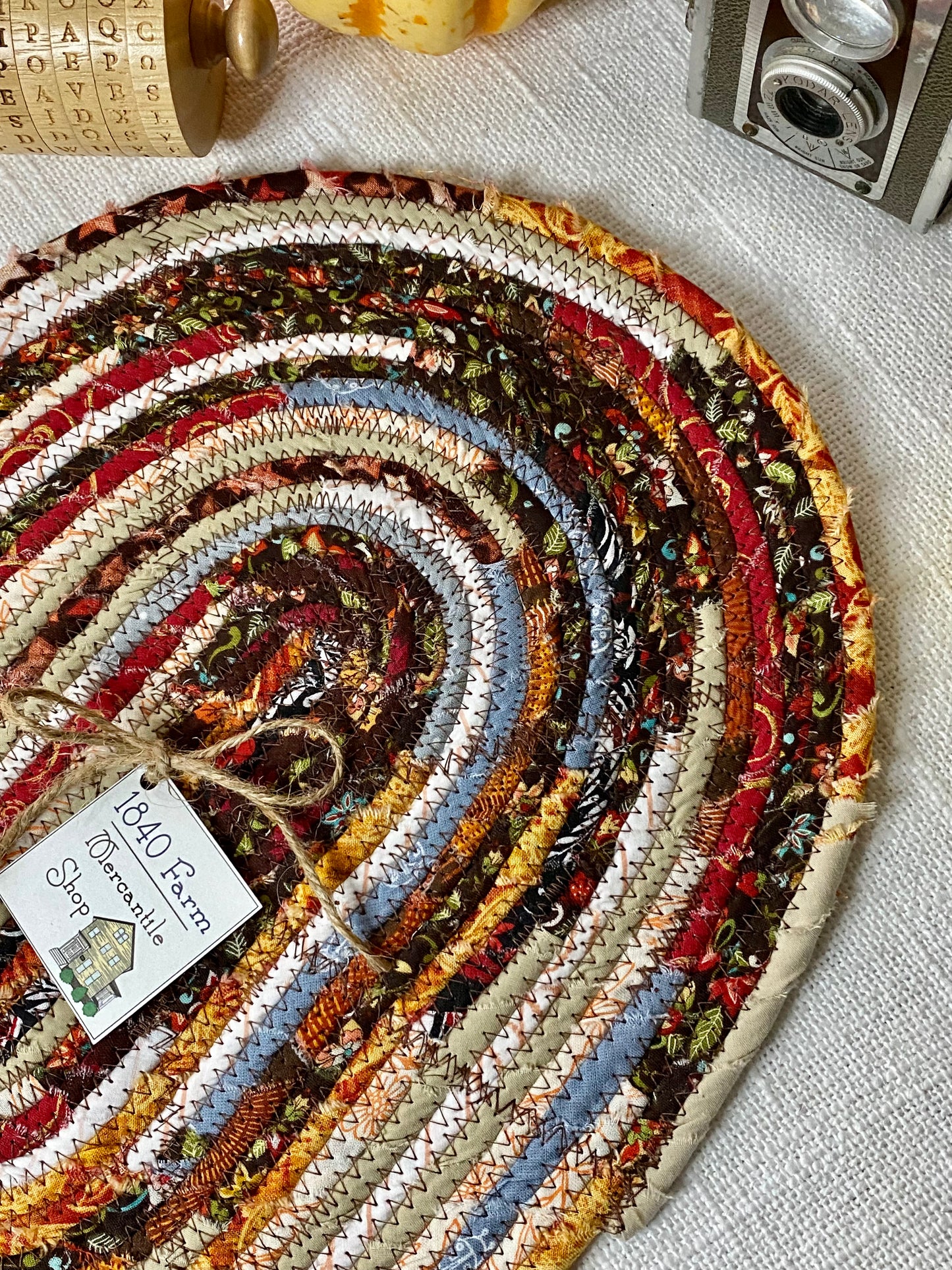 Fall - 11” x 15" Extra Large Oval Flat Trivet