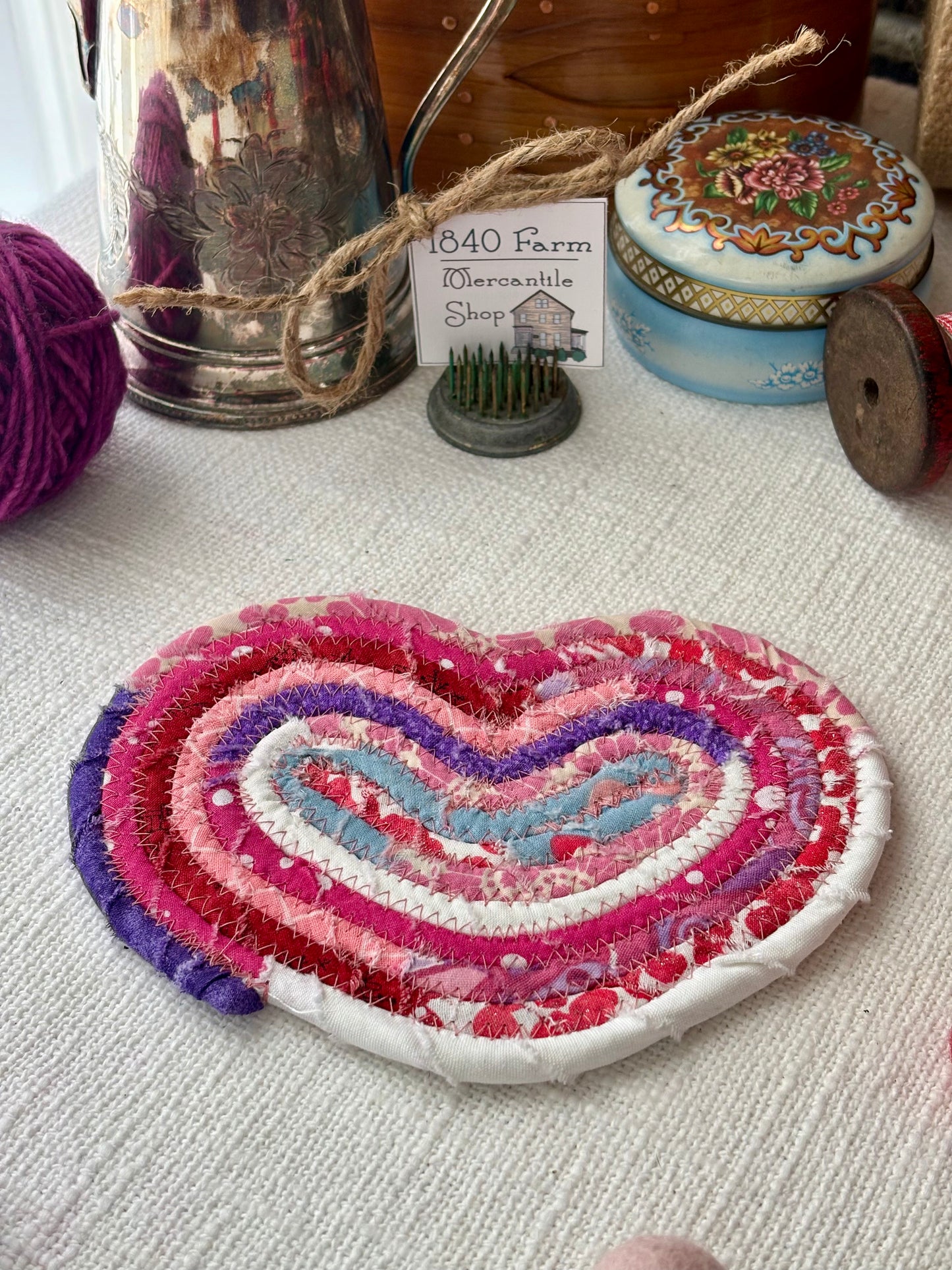6” Heart Shaped Flat Trivet/Coaster - Valentine's Day 2025