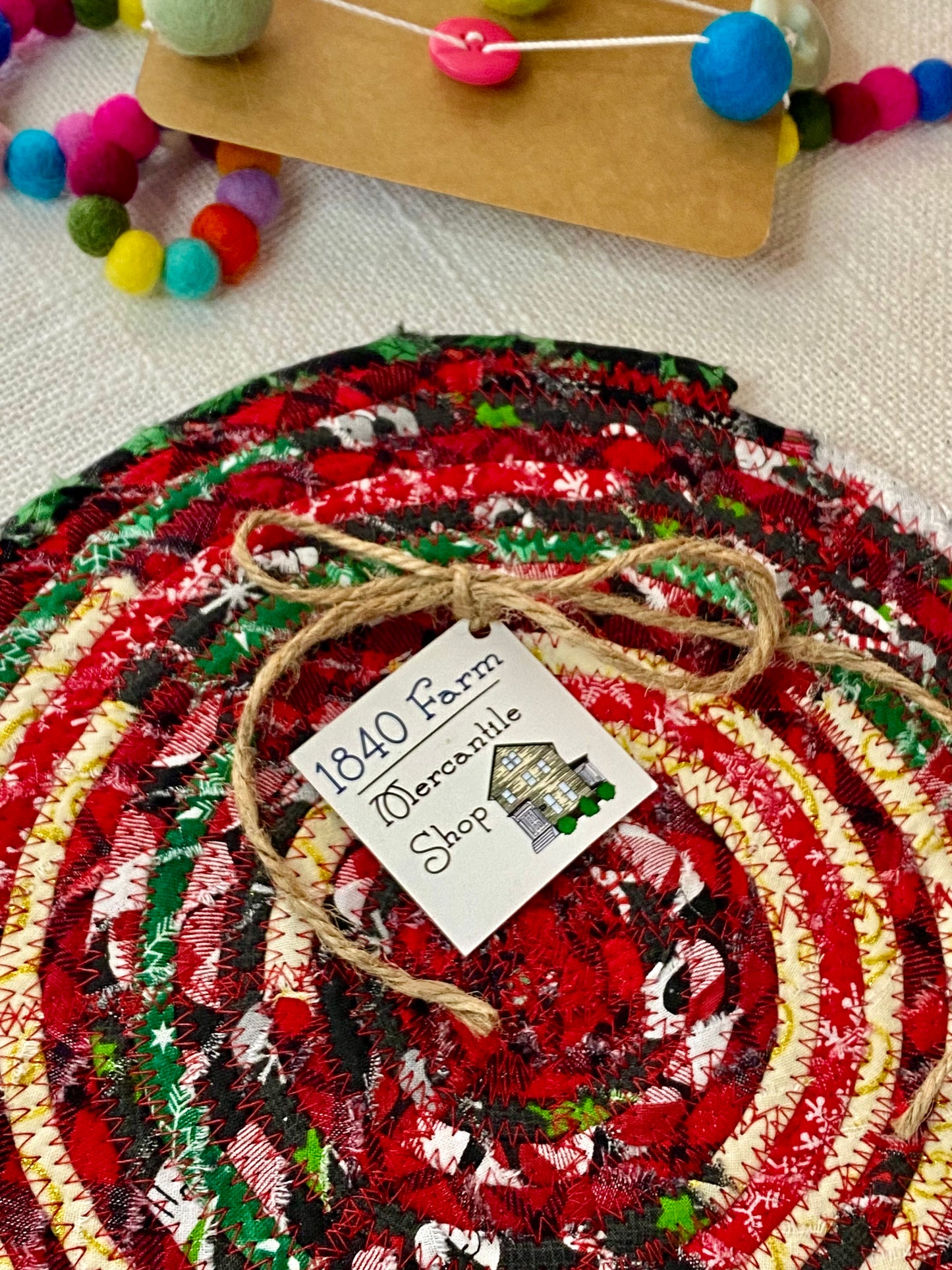 10” Large Flat Trivet - Holiday