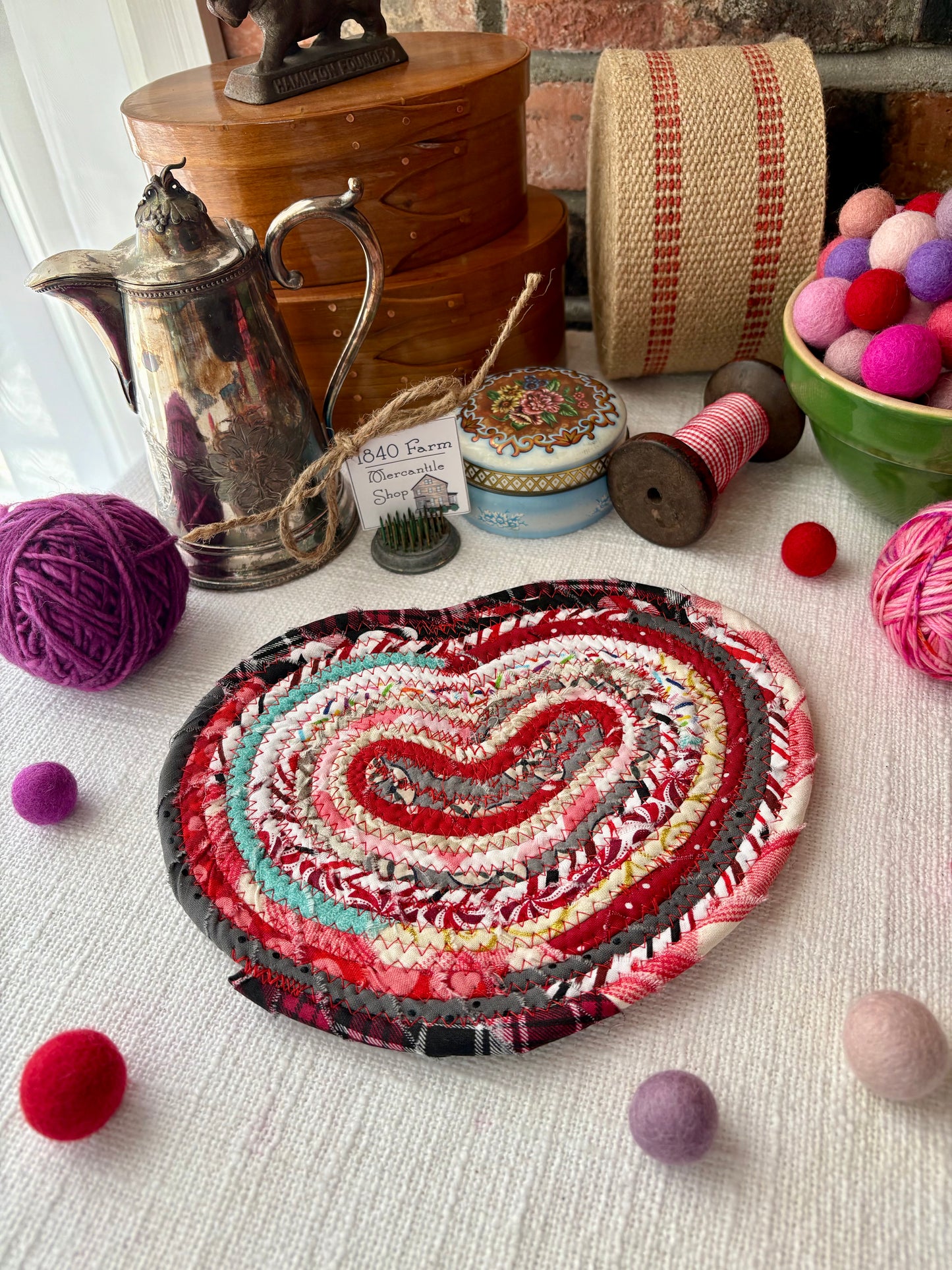 8” Heart Shaped Flat Trivet - Valentine's Day 2025