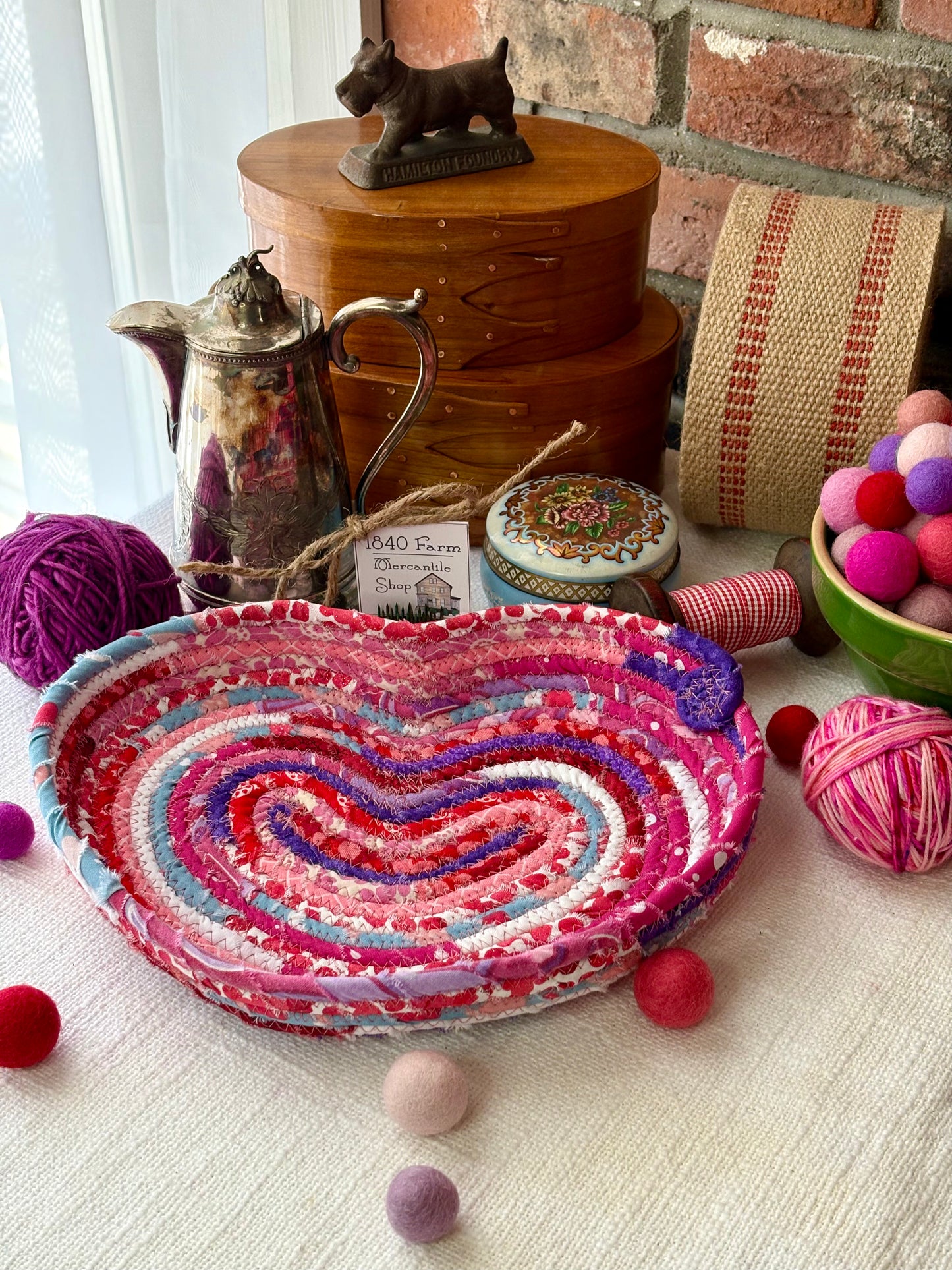 10” Heart Shaped Saucer Trivet - Valentine’s Day 2025