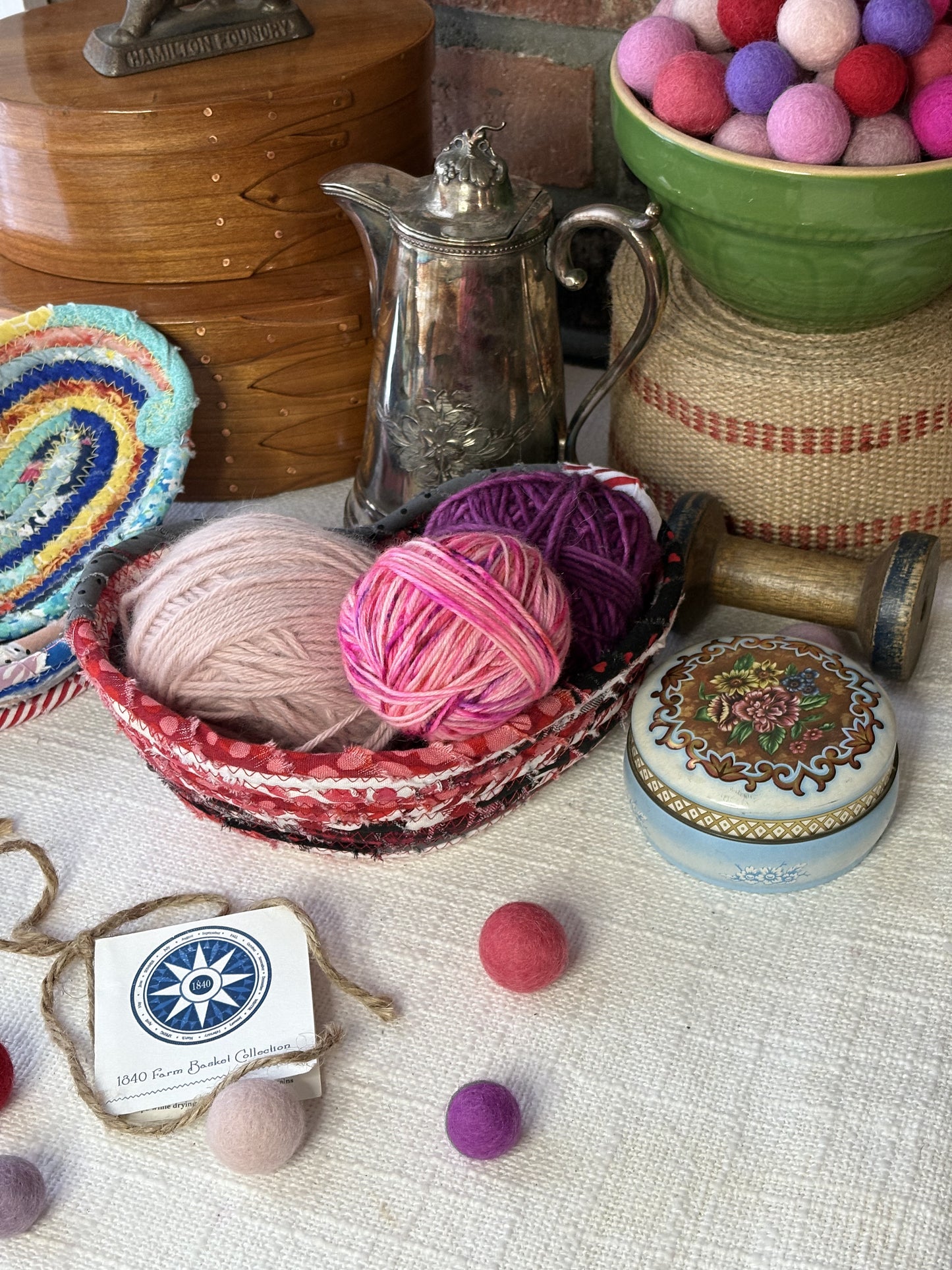 Small Heart Shaped Table Basket #2013 - Valentine’s Day 2025