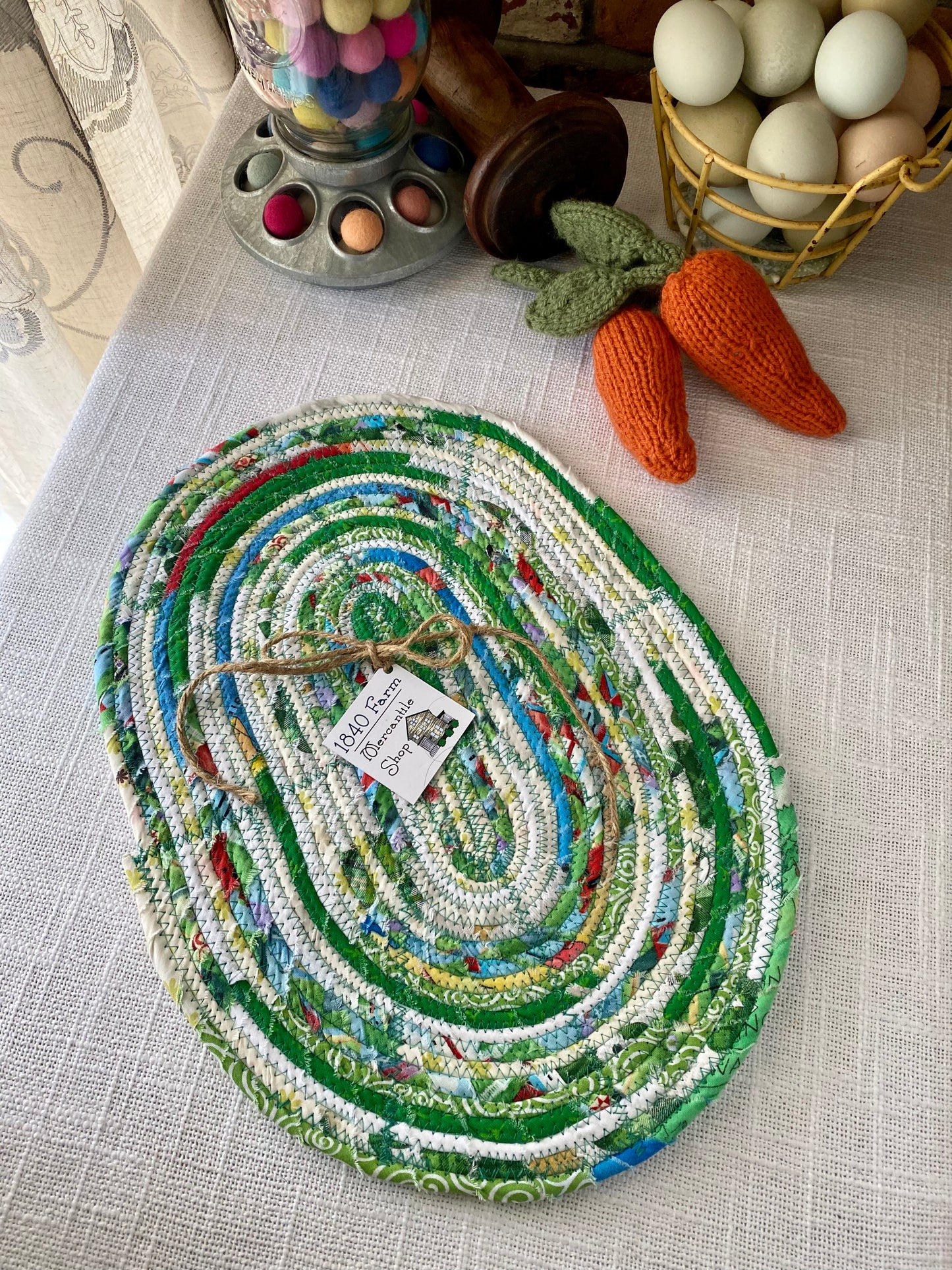 10” x 15" Extra Large Oval Flat Trivet