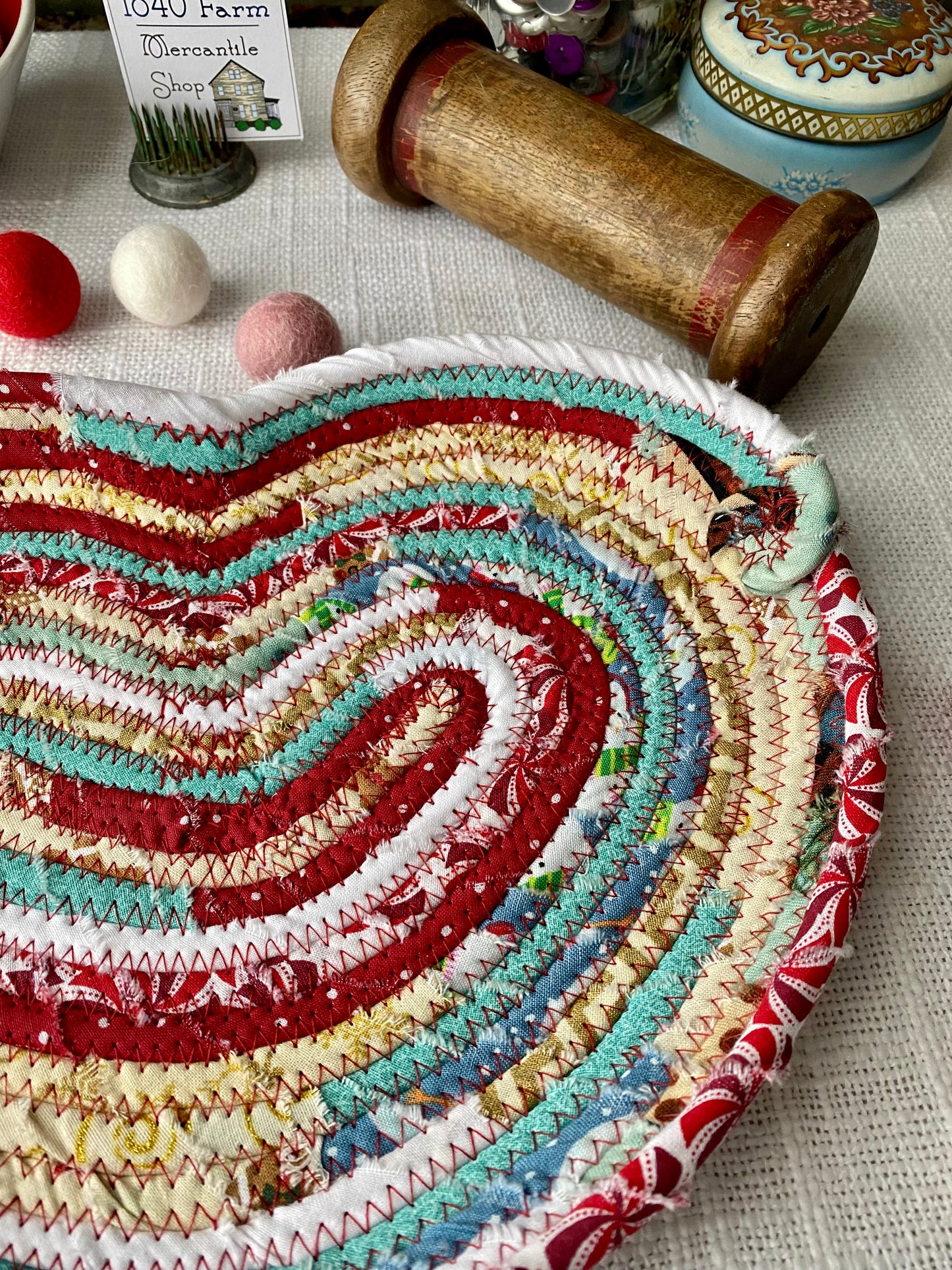 Large Heart Shaped Saucer Style Trivet