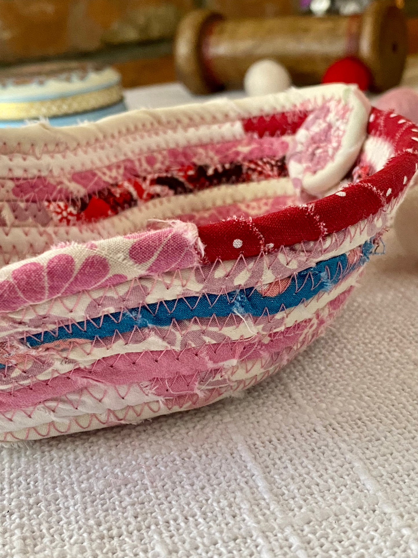 Small Heart Shaped Table Basket #1920