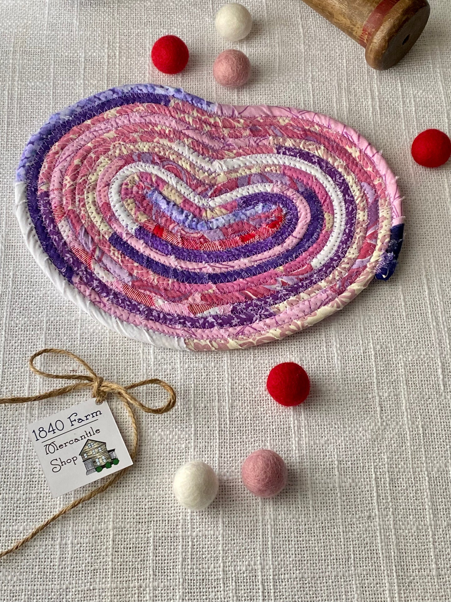 Large Heart Shaped Flat Trivet