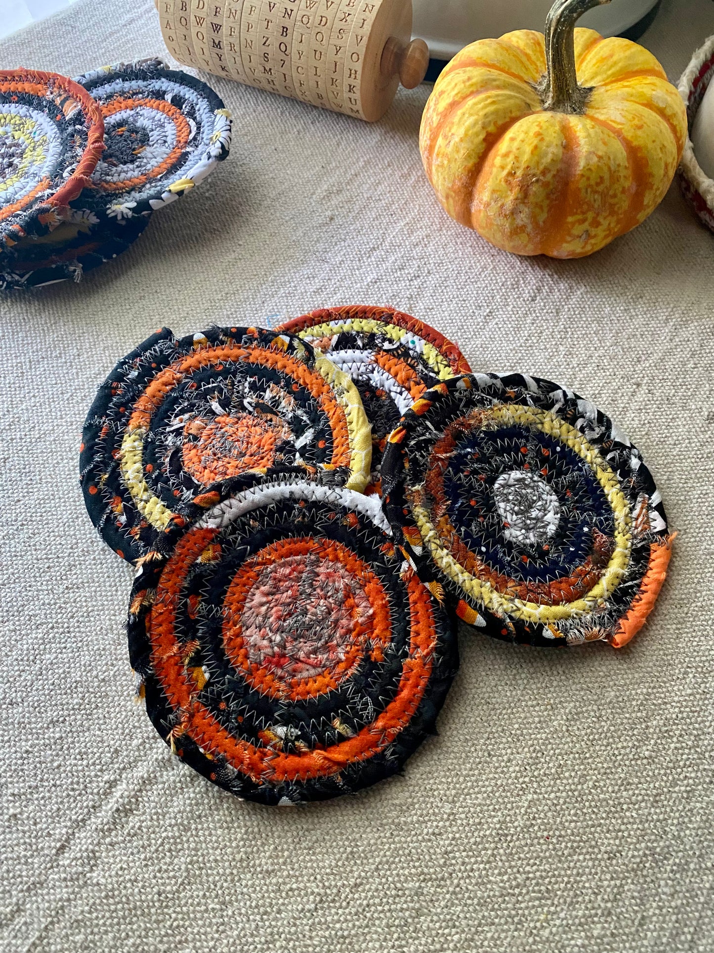 Set of Four Coasters - Halloween