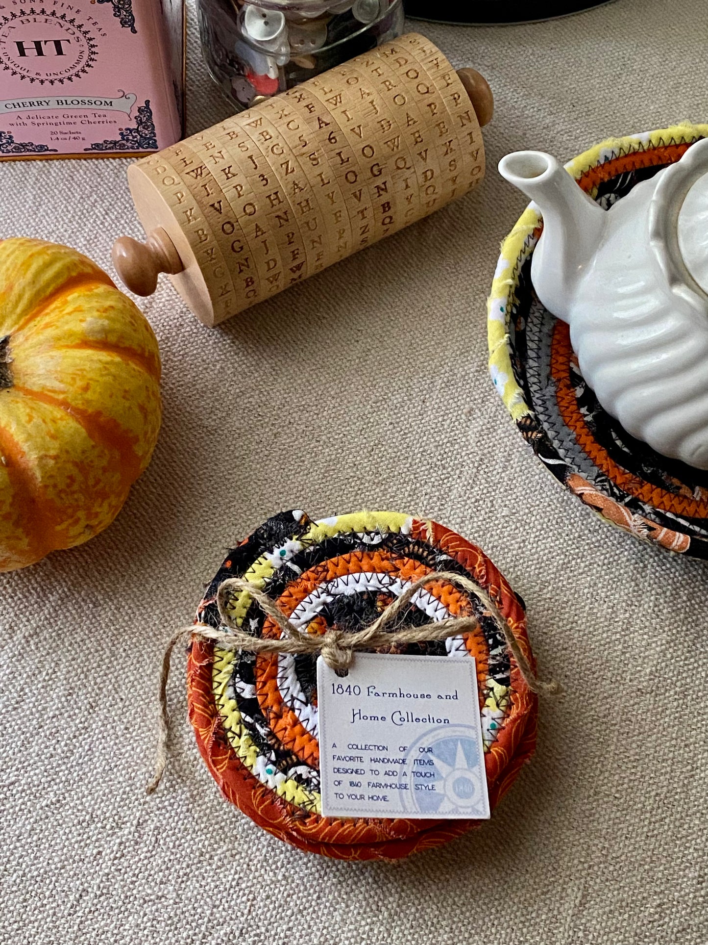 Set of Four Coasters - Halloween