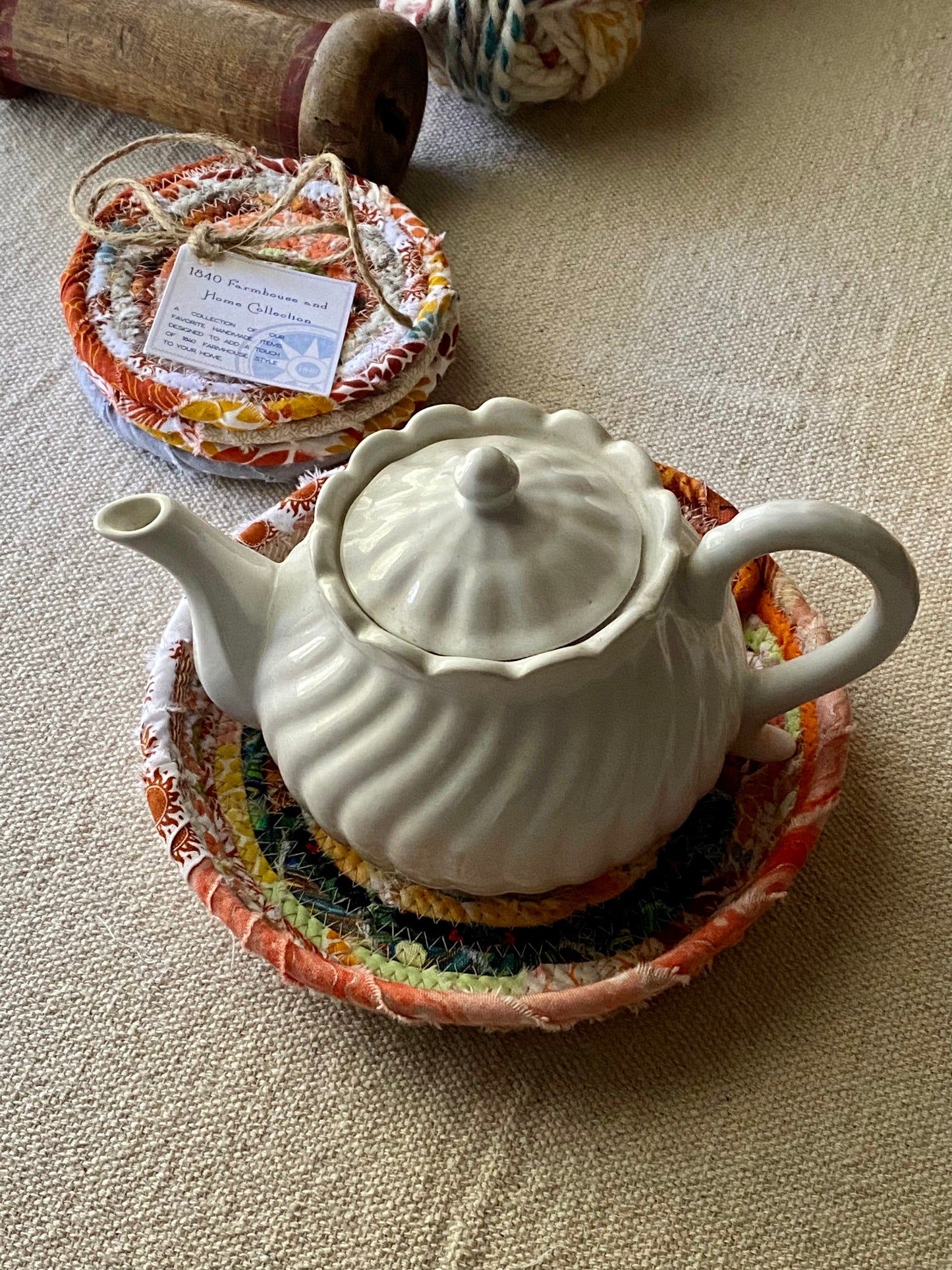 6” Medium Saucer Style Trivet - Fall