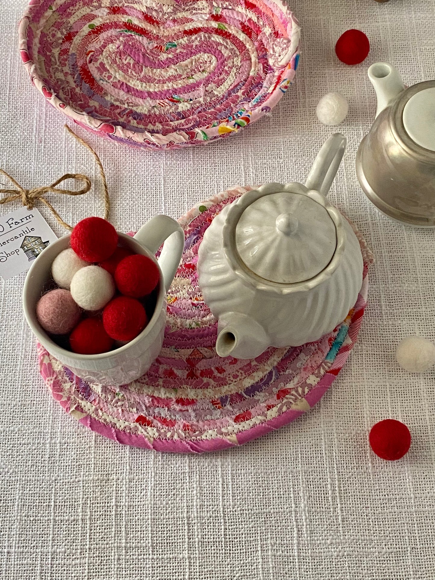 Large Heart Shaped Flat Trivet