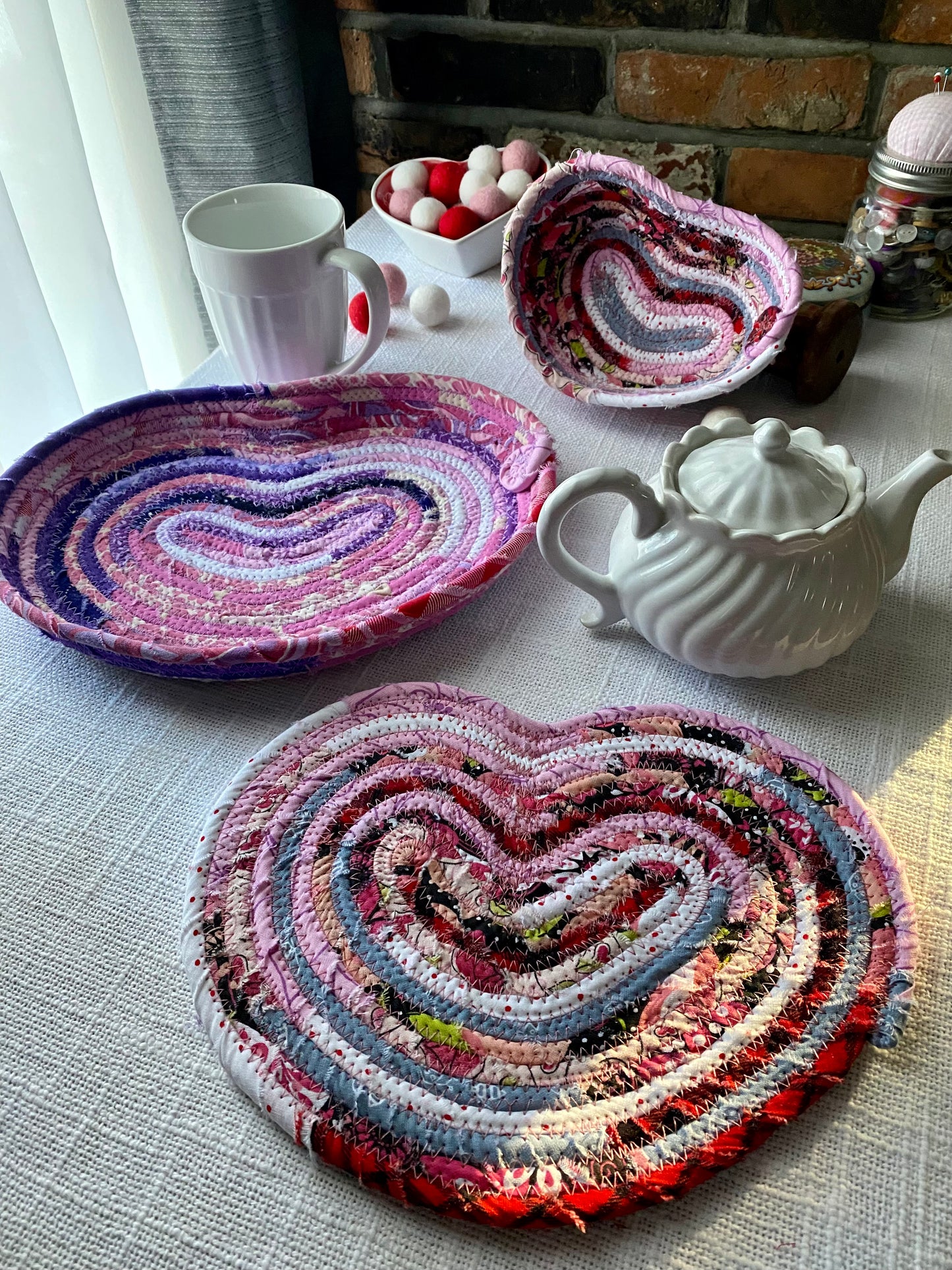 Large Heart Shaped Flat Trivet