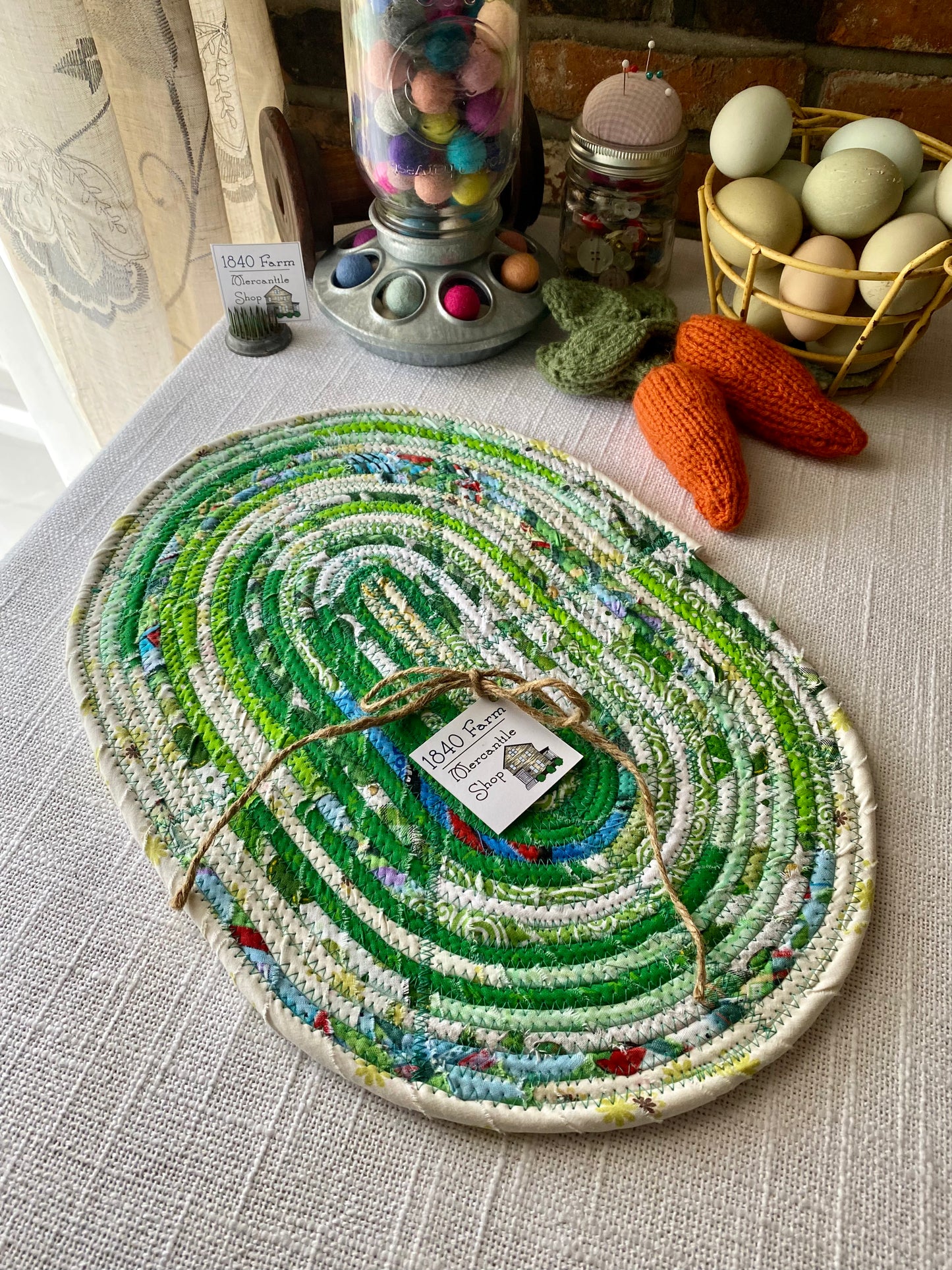 10” x 15" Extra Large Oval Flat Trivet