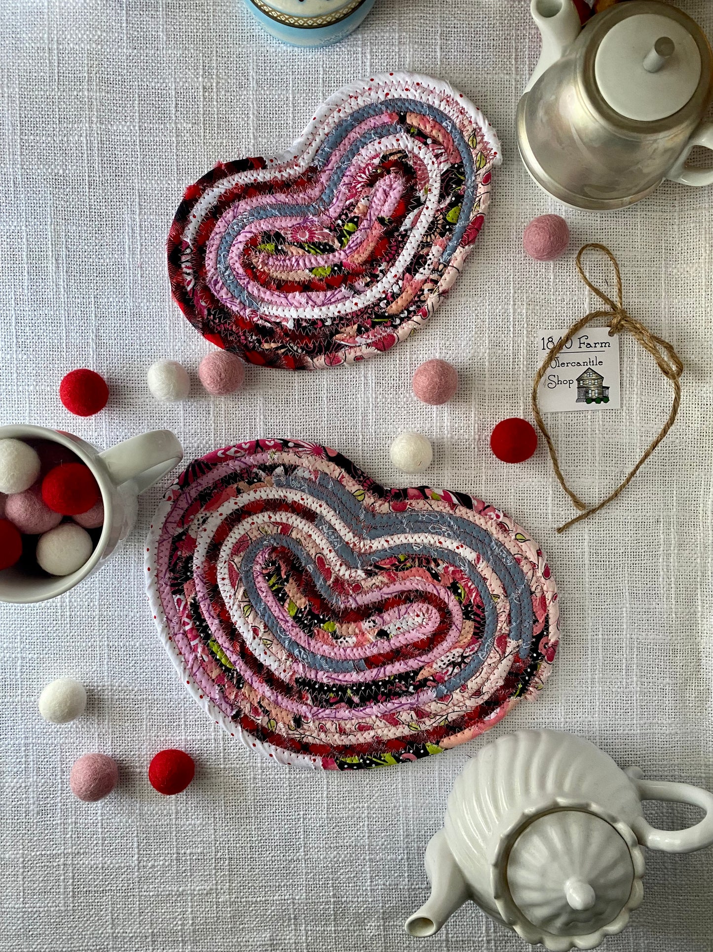 Large Heart Shaped Flat Trivet