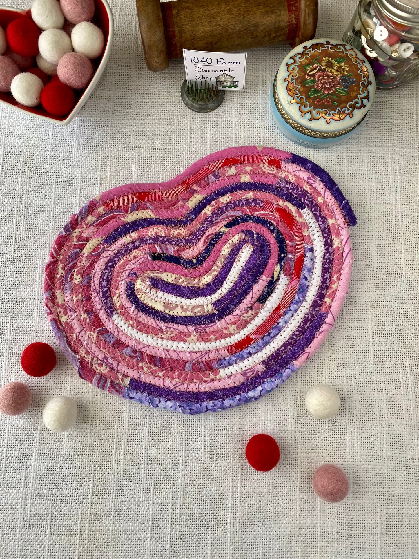 Large Heart Shaped Flat Trivet
