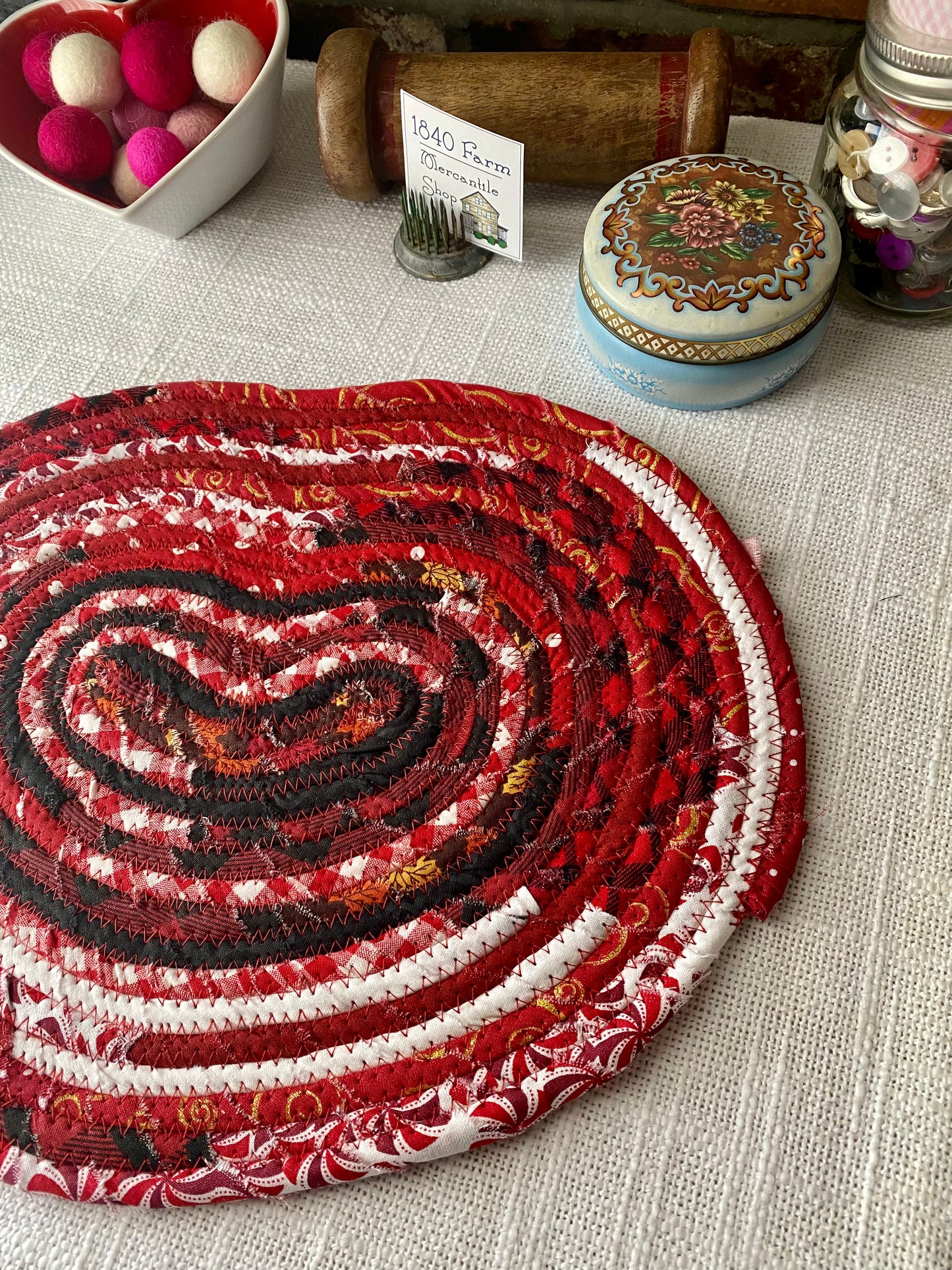 Extra Large Heart Shaped Flat Trivet