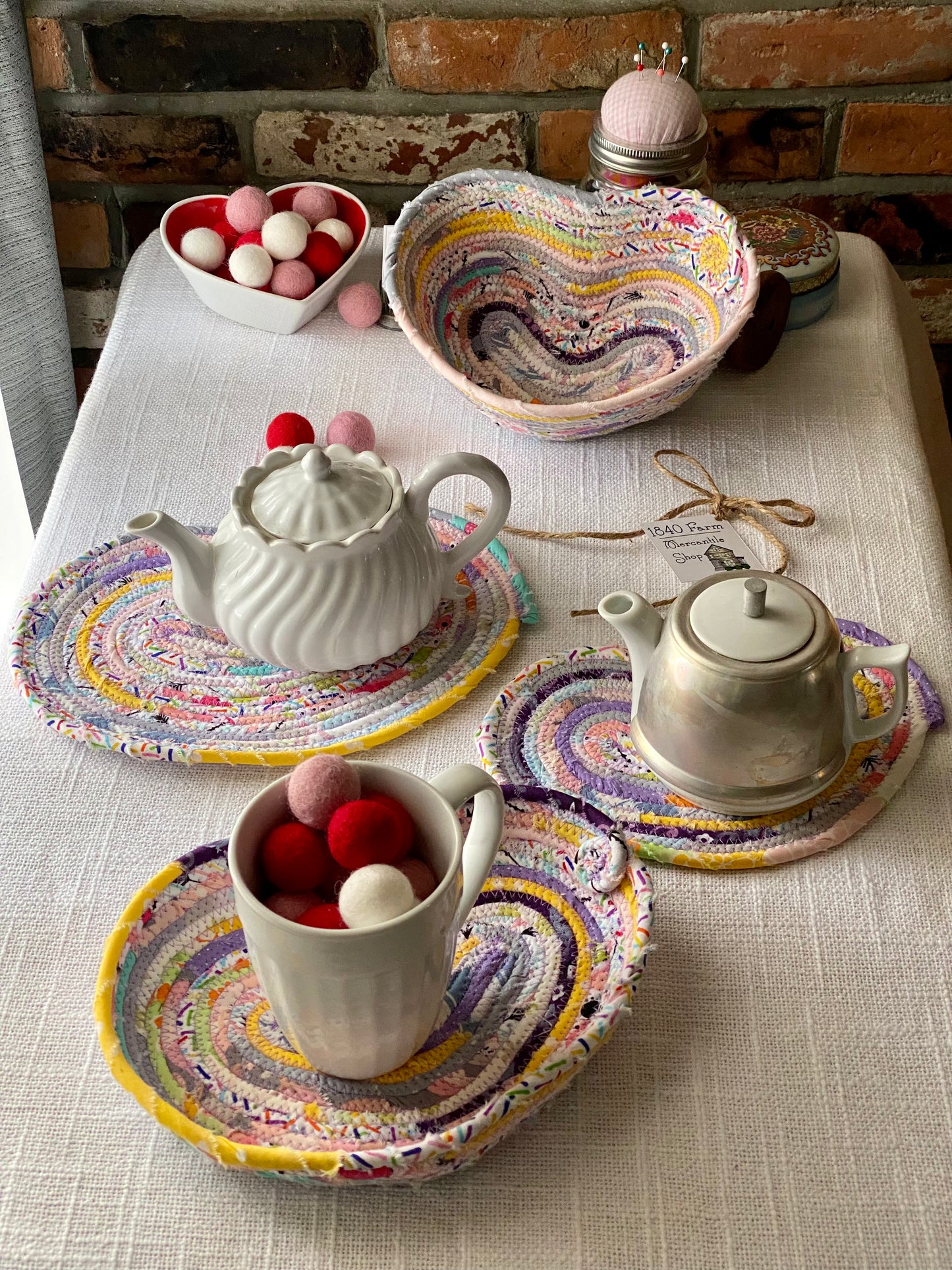 Large Heart Shaped Flat Trivet