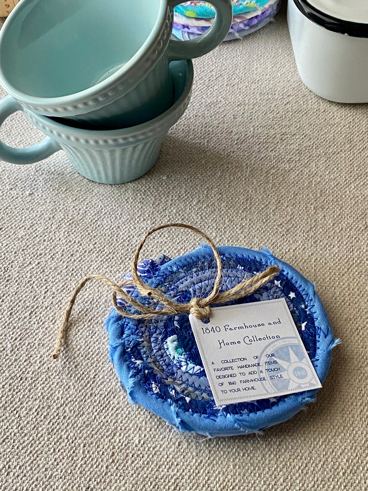 Set of Two Coasters - Blue