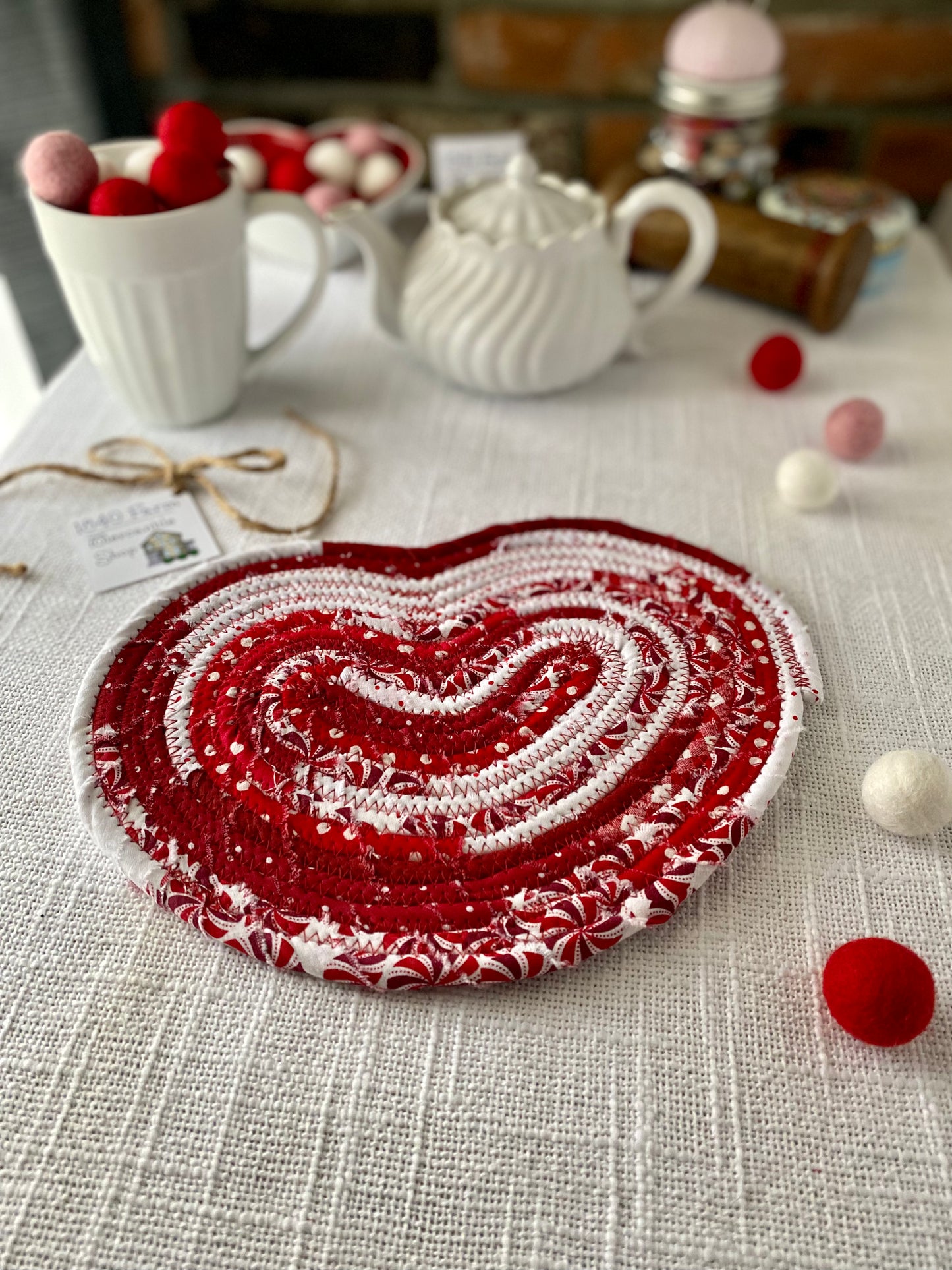 Large Heart Shaped Flat Trivet