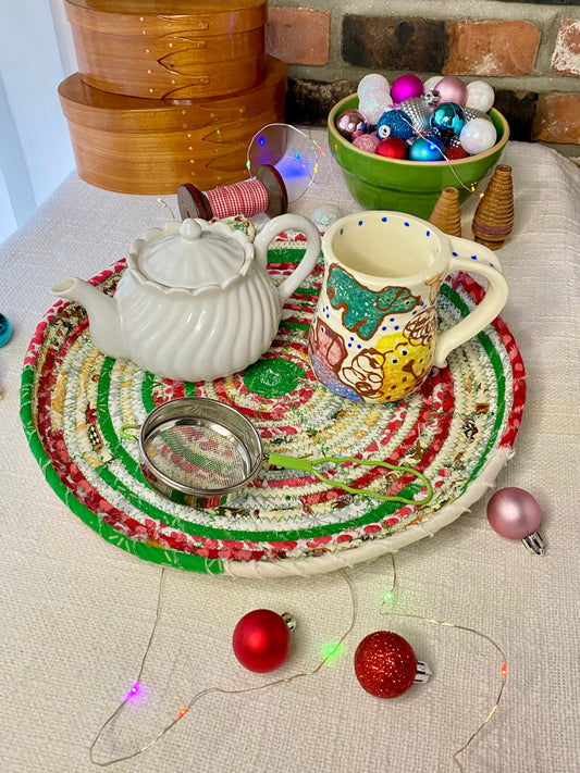 12”  Saucer Style Trivet - Holiday 2024