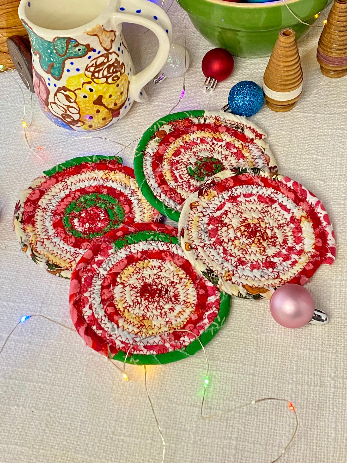 Set of Four Coasters - Holiday