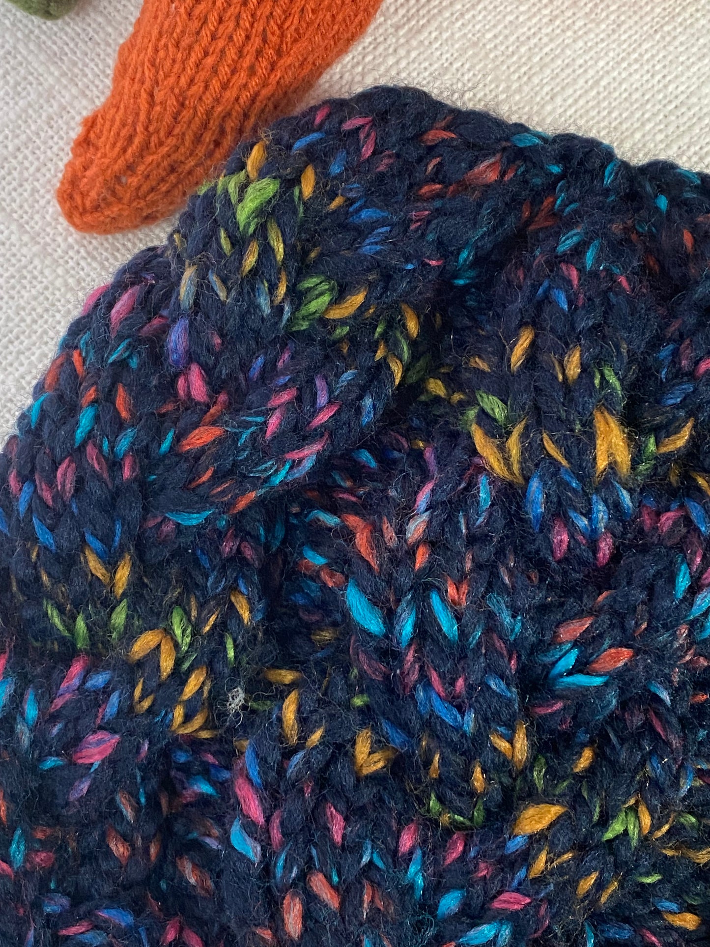 Cozy Cables Hat - Wool Blend Fiber in Arcade
