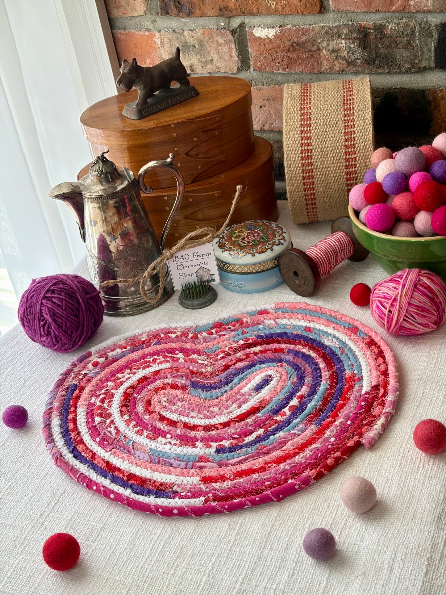 12” Heart Shaped Flat Trivet - Valentine's Day 2025