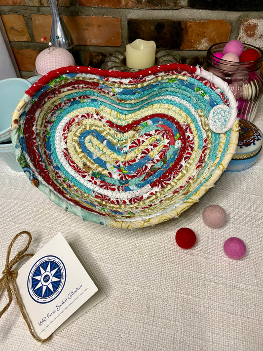 Medium Heart Shaped Table Basket #1971