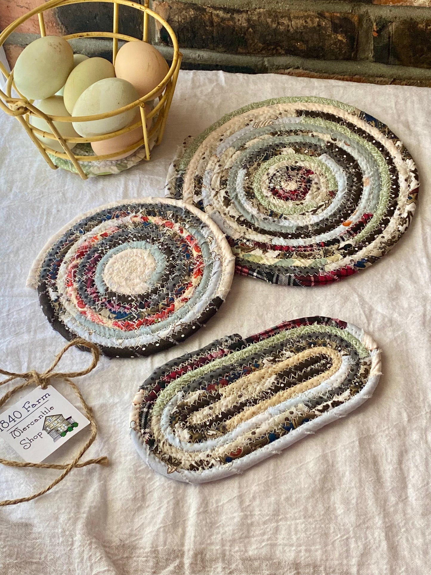 Set of 6 Oval Coasters