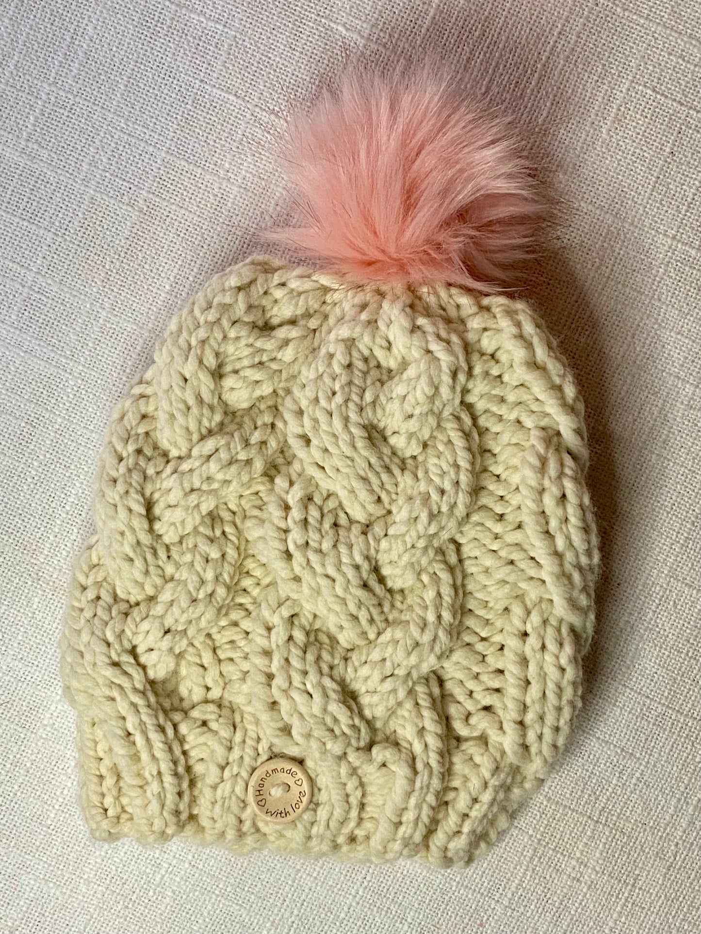 Cozy Cables Hat - Wool Blend Fiber - Fisherman