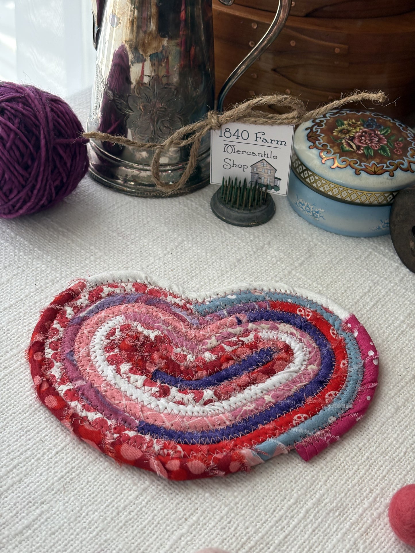 6” Heart Shaped Flat Trivet/Coaster