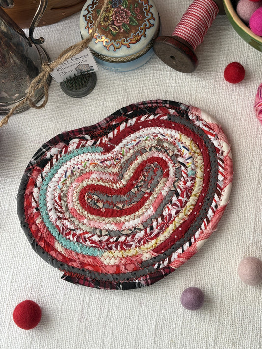 8” Heart Shaped Flat Trivet - Valentine's Day 2025