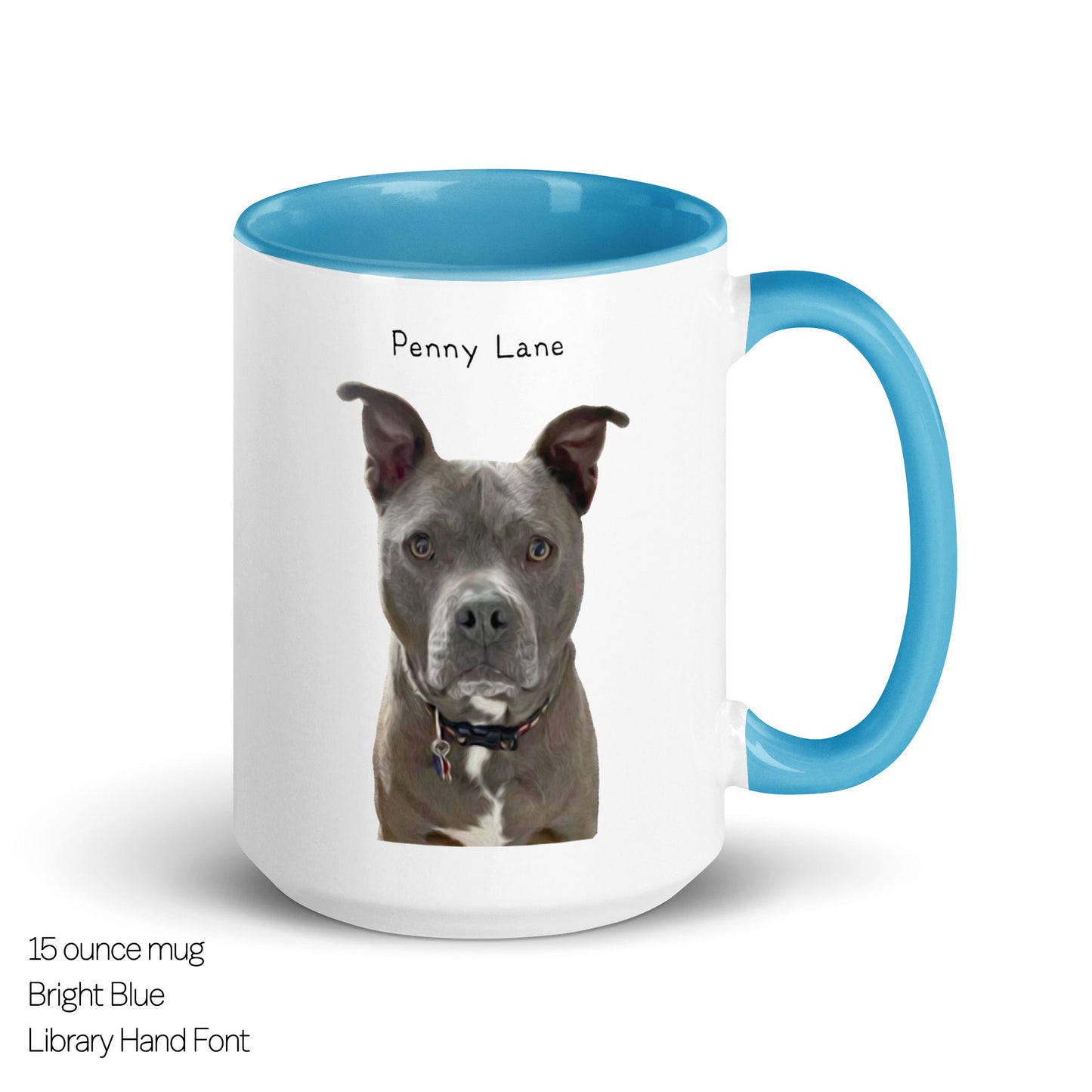 Custom Pet Mug - 15 ounce - FREE Shipping in U.S.