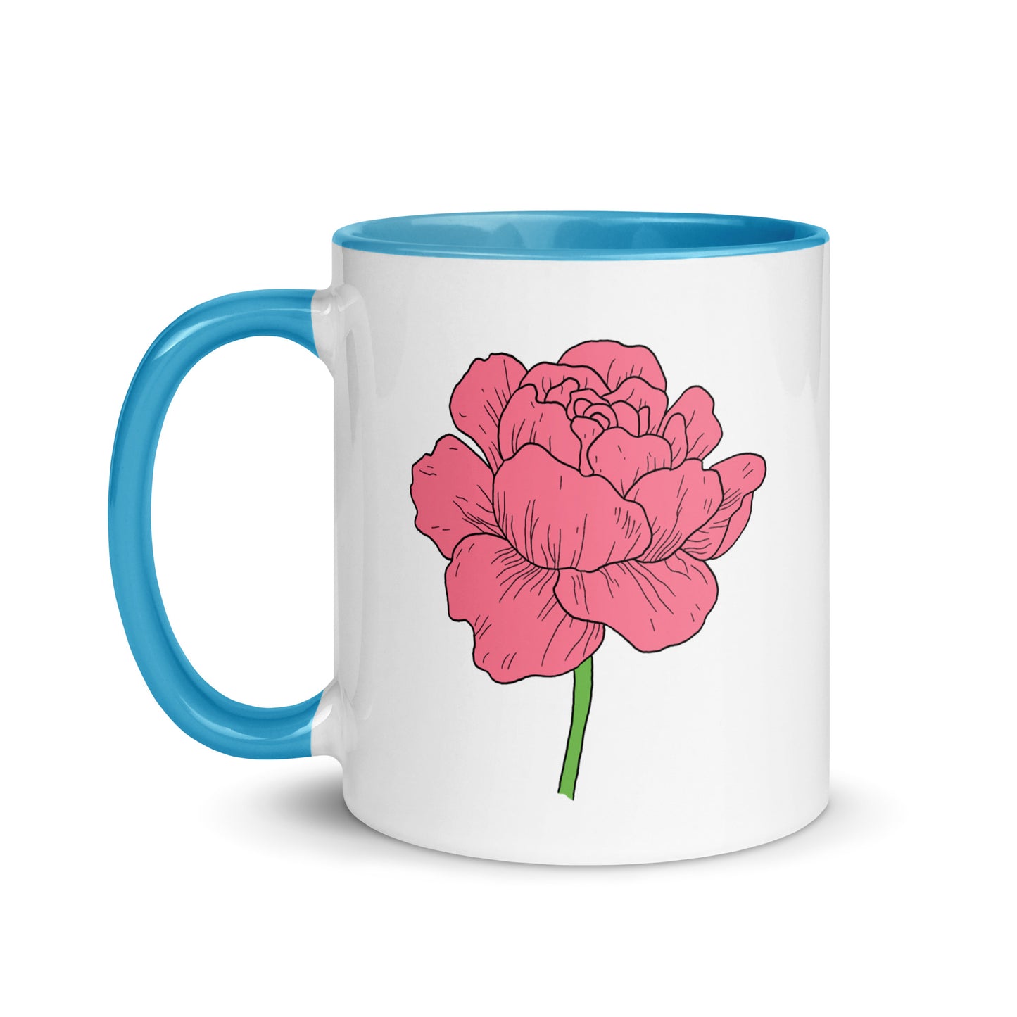 Peony Mug 11 ounce - FREE Shipping