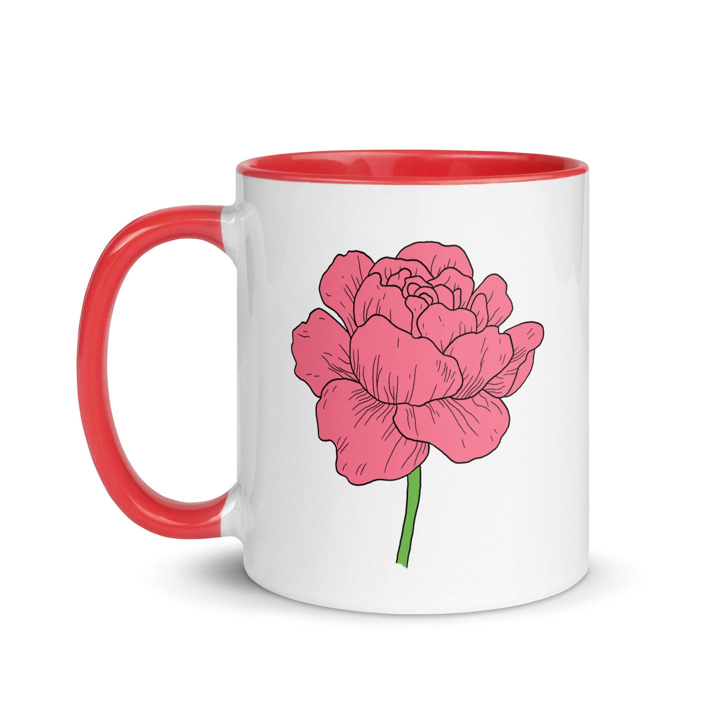 Peony Mug 11 ounce - FREE Shipping