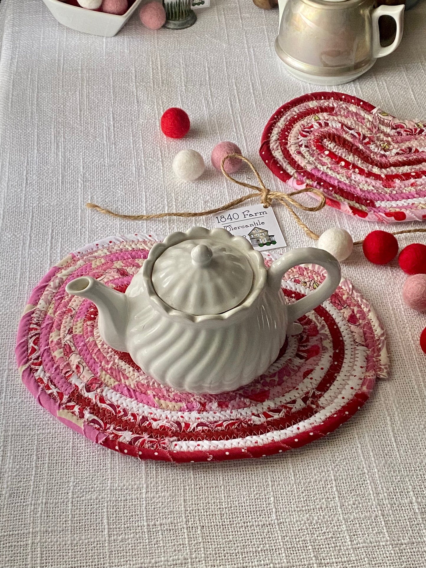 Large Heart Shaped Flat Trivet