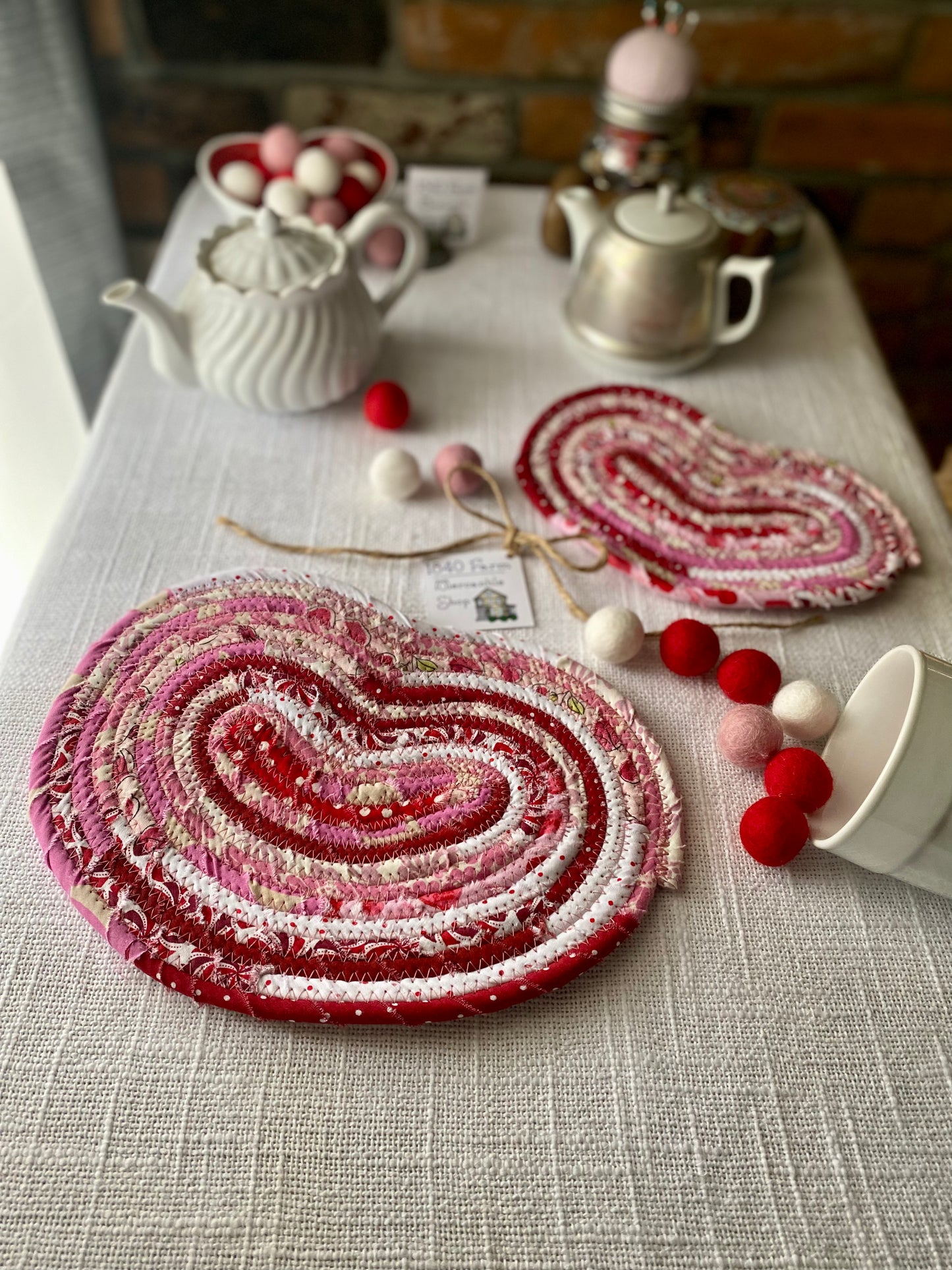 Large Heart Shaped Flat Trivet