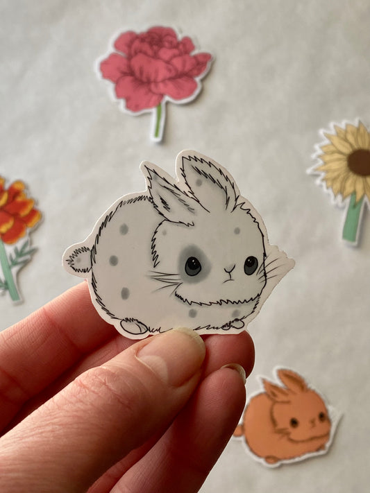 Grey Bunny Sticker