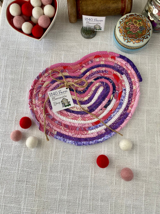 Large Heart Shaped Flat Trivet